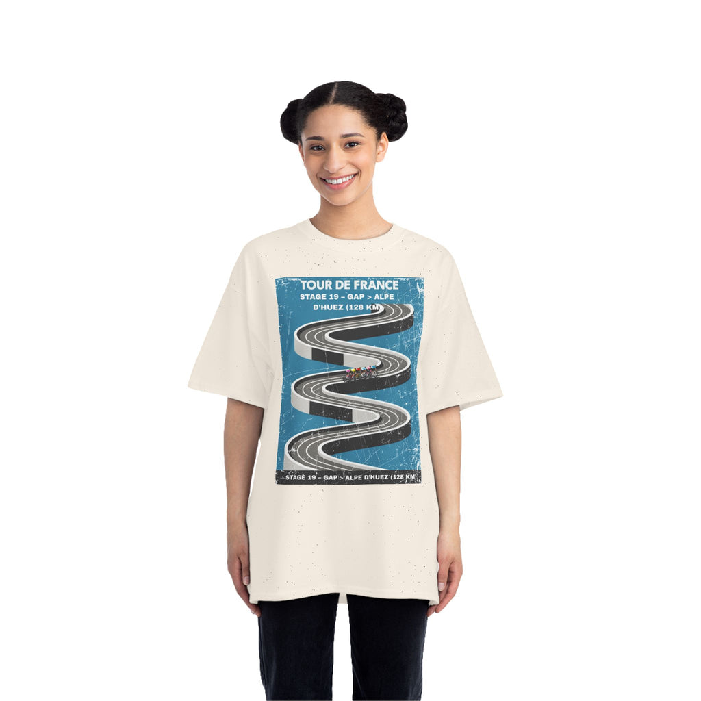 Tour de France 2026 Stage 19 Gap > Alpe d Huez T-Shirt | Bauhaus Mountain Cycling Poster