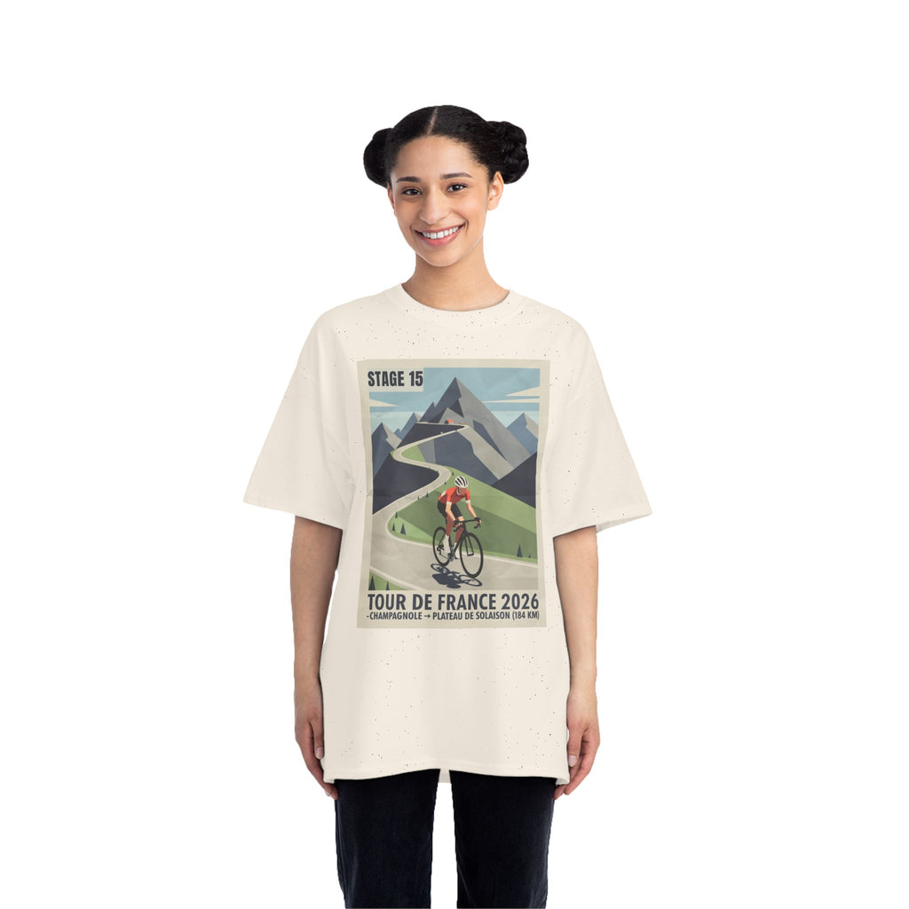 Tour de France 2026 Stage 15 Bauhaus Alpine Cycling T-Shirt | Champagnol to Plateau de Solaison