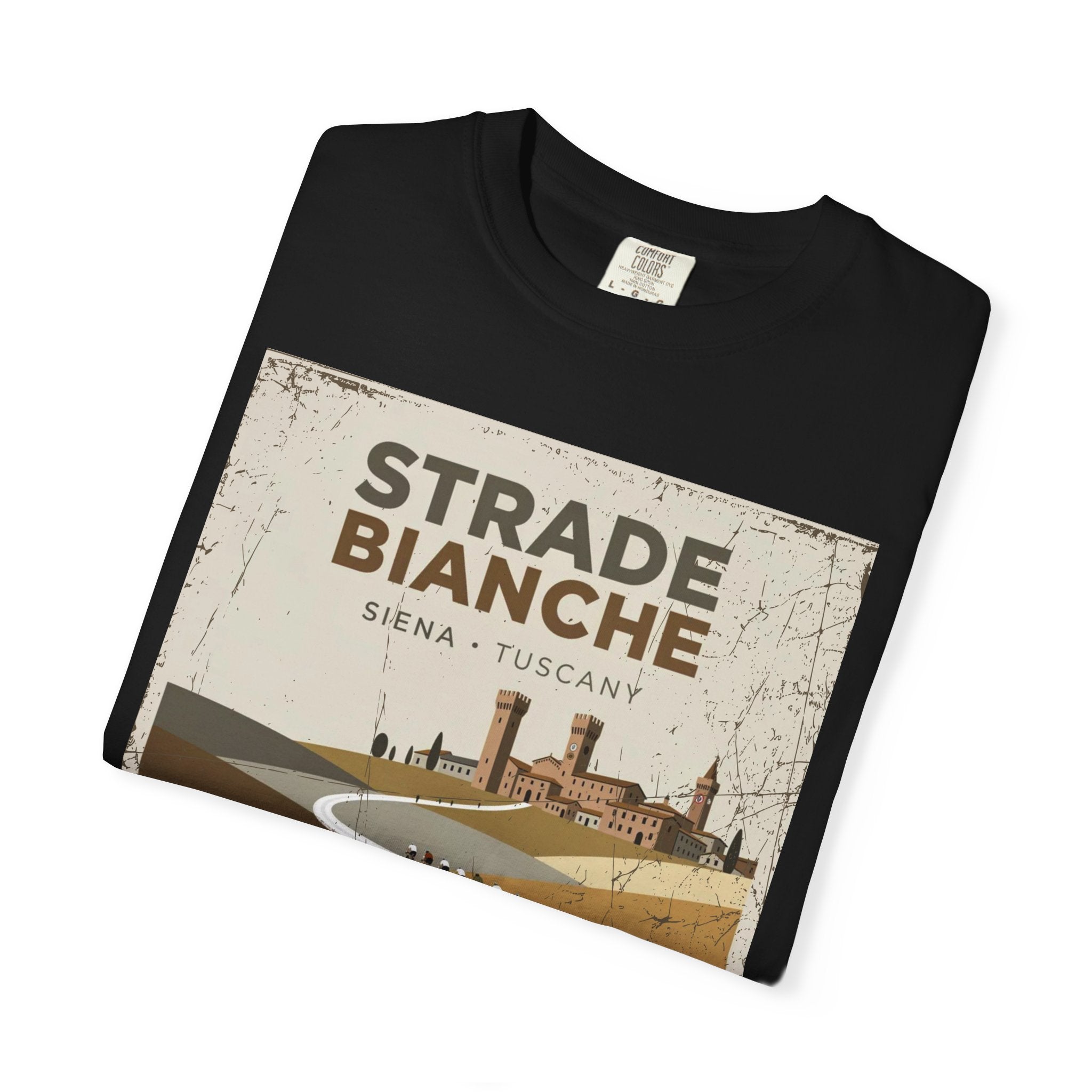 Strade Bianche Cycling Tee | Siena Tuscany Gravel Road Bike Shirt