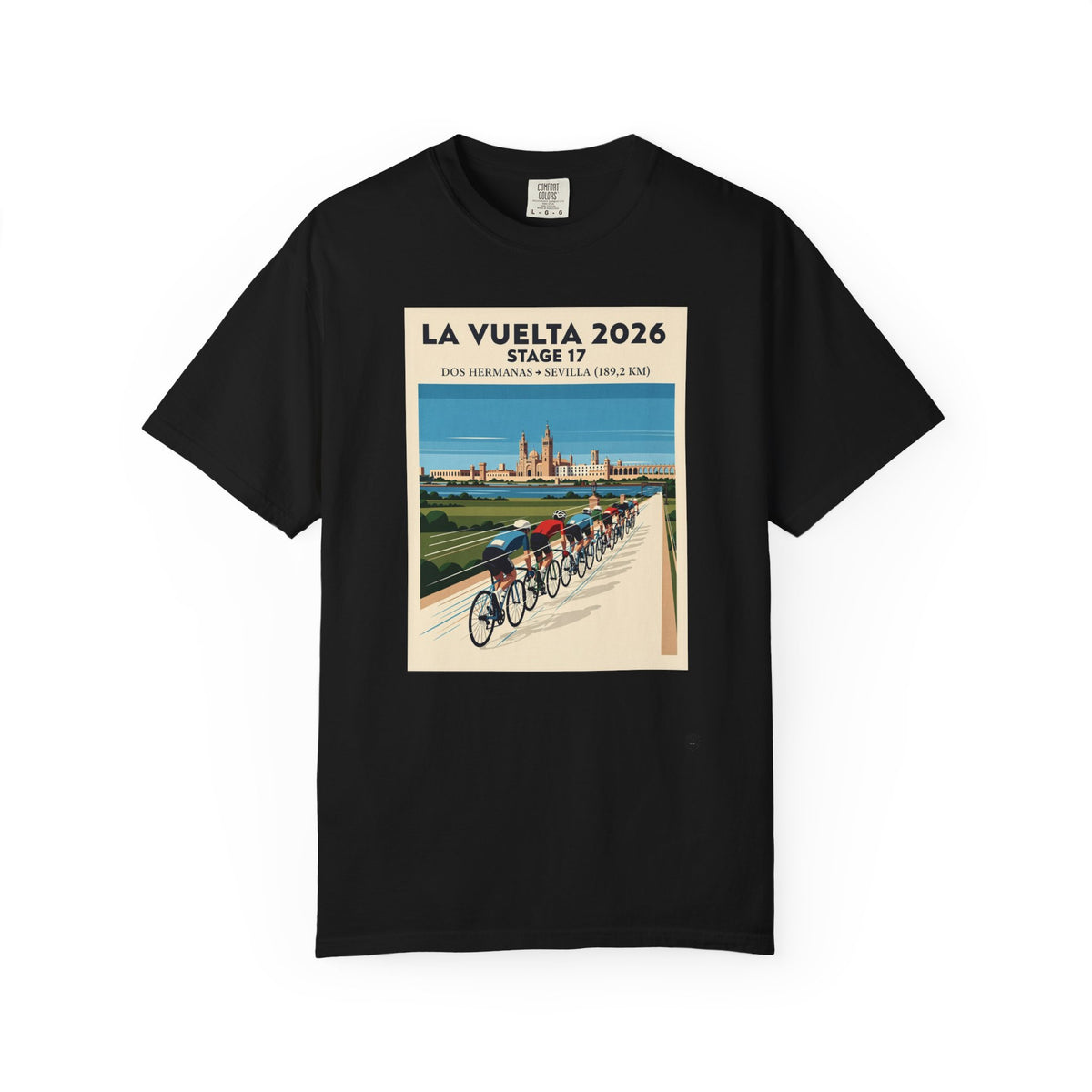2026 Vuelta a España Stage 17 Cycling T-Shirt | Dos Hermanas to Sevilla 189.2km | Graphic Tee