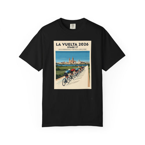 2026 Vuelta a España Stage 17 Cycling T-Shirt | Dos Hermanas to Sevilla 189.2km | Graphic Tee