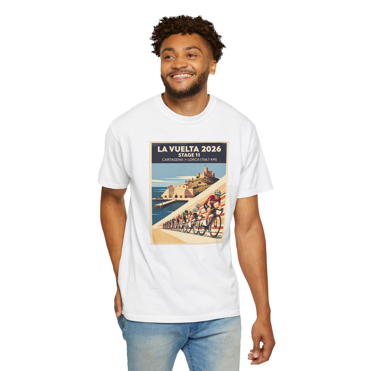2026 Vuelta a España Stage 11 Cycling T-Shirt | Cartagena to Lorca 156.1km | Graphic Tee