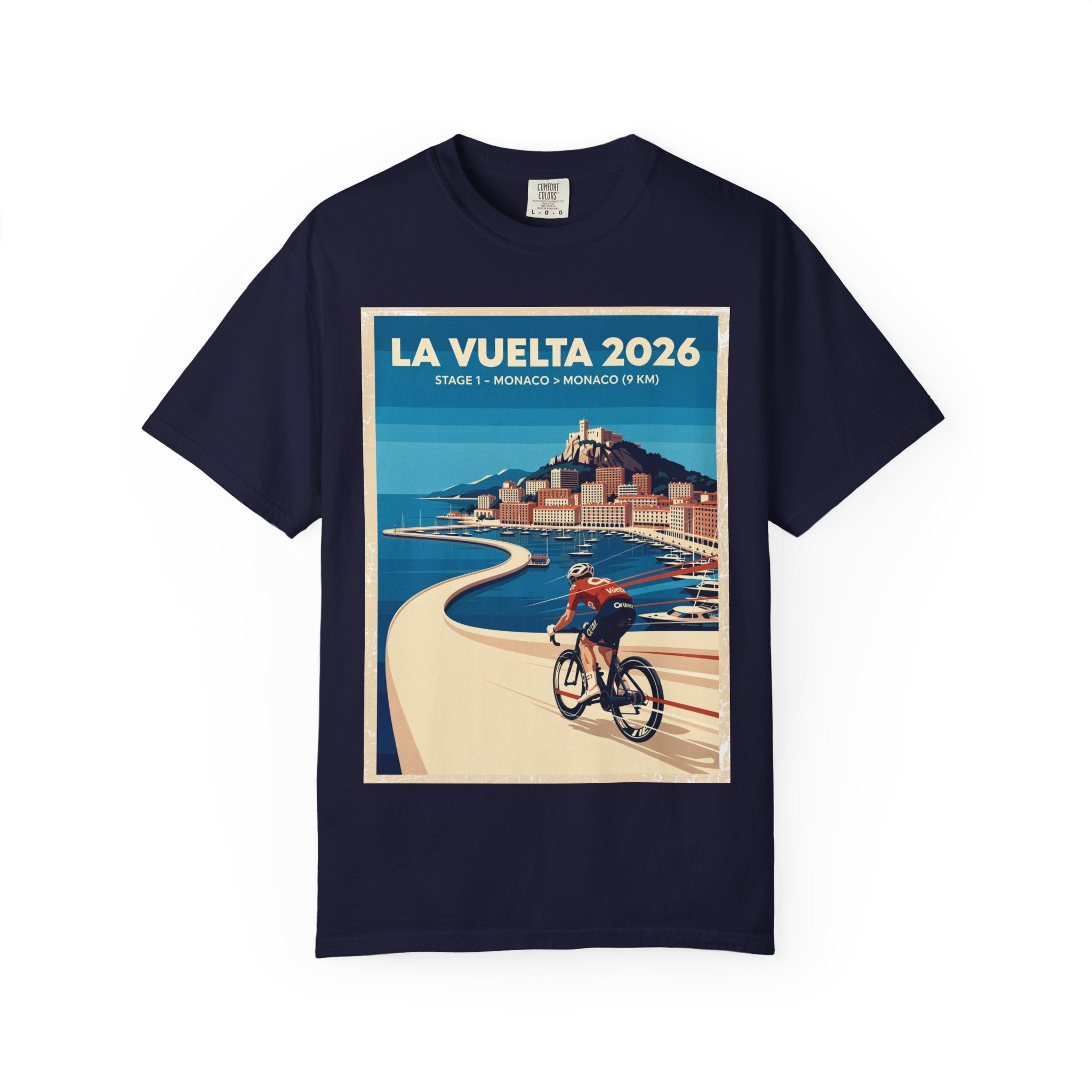 2026 Vuelta a España Stage 1 Cycling T-Shirt | Monaco to Monaco 9km | Graphic Tee