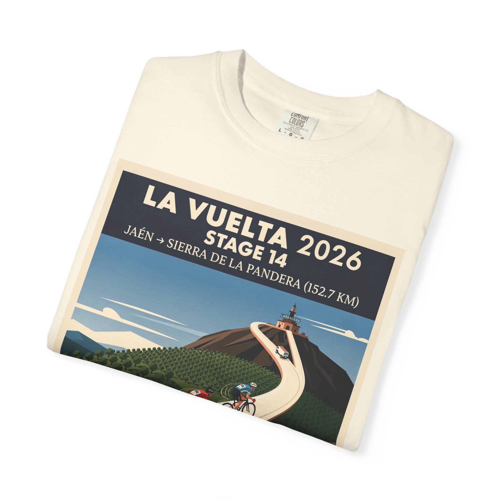 2026 Vuelta a España Stage 14 Cycling T-Shirt | Jaén to Sierra de La Pandera 152.7km | Graphic Tee