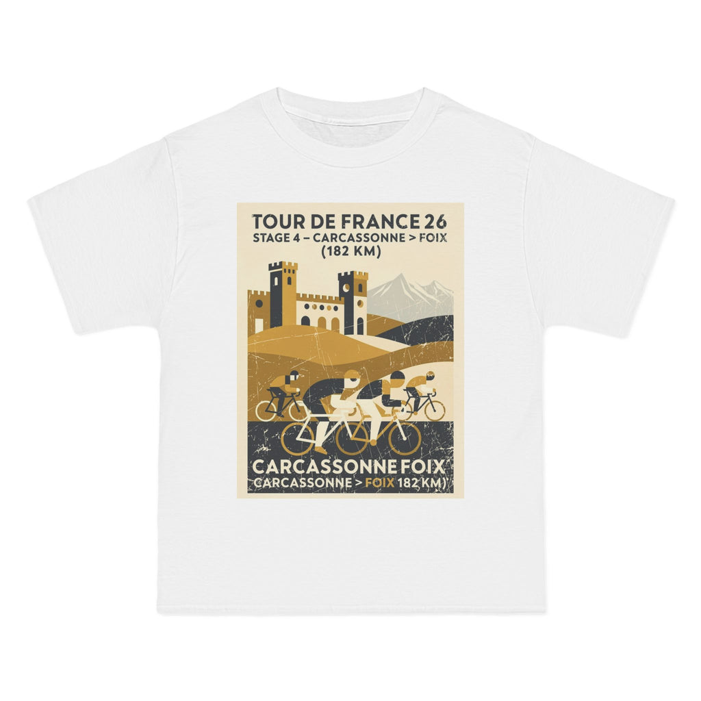 Tour de France 2026 Stage 4 Carcassonne > Foix T-Shirt | Bauhaus Cycling Artwork