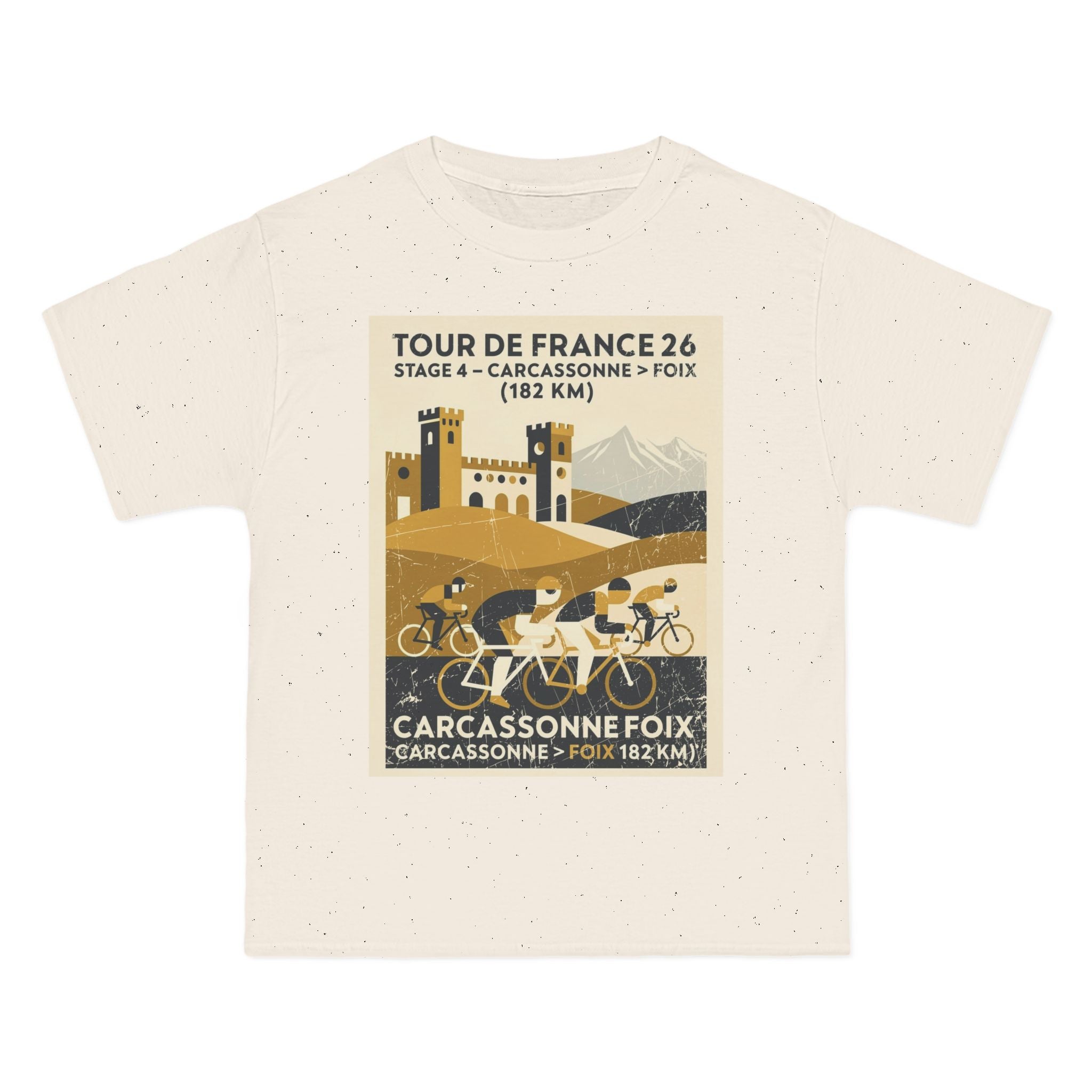 Tour de France 2026 Stage 4 Carcassonne > Foix T-Shirt | Bauhaus Cycling Artwork