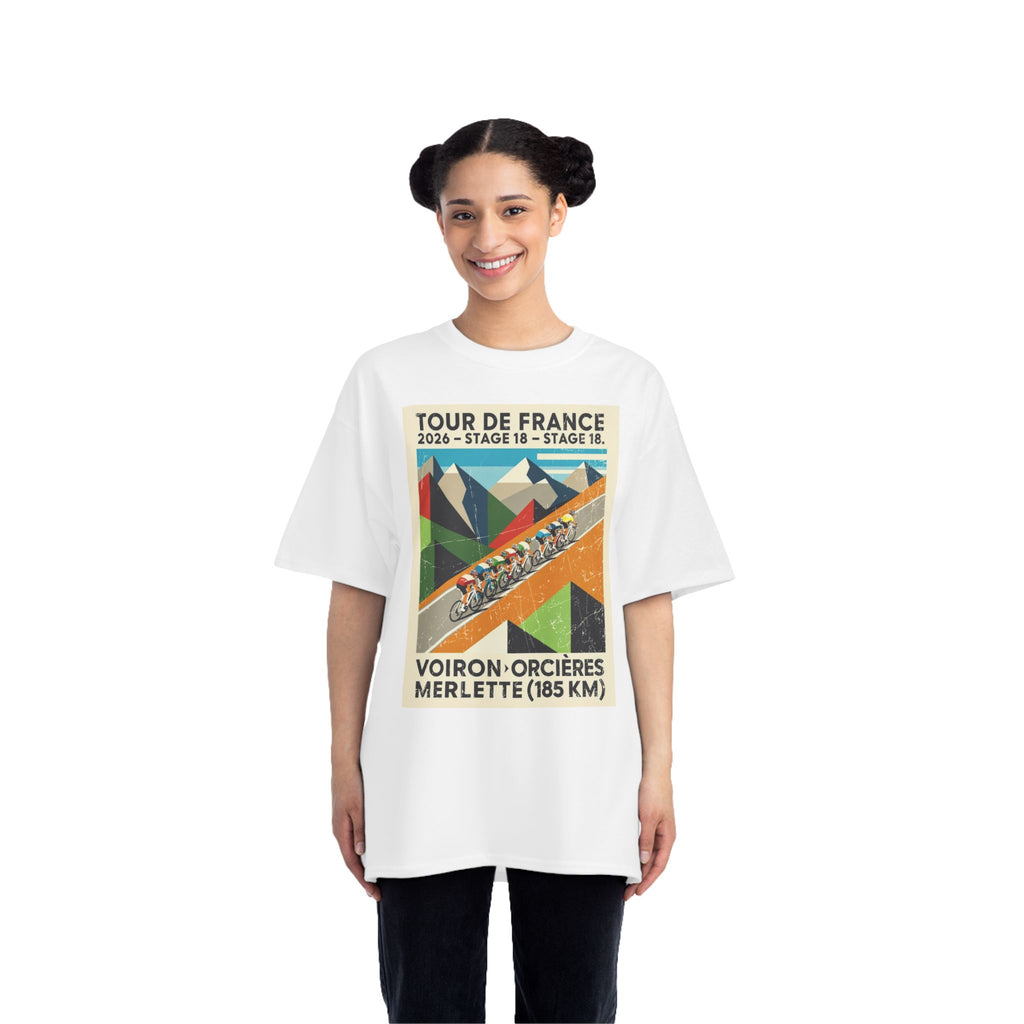 Tour de France 2026 Stage 18 Voiron > Orcières-Merlette T-Shirt | Cycling Summit Route