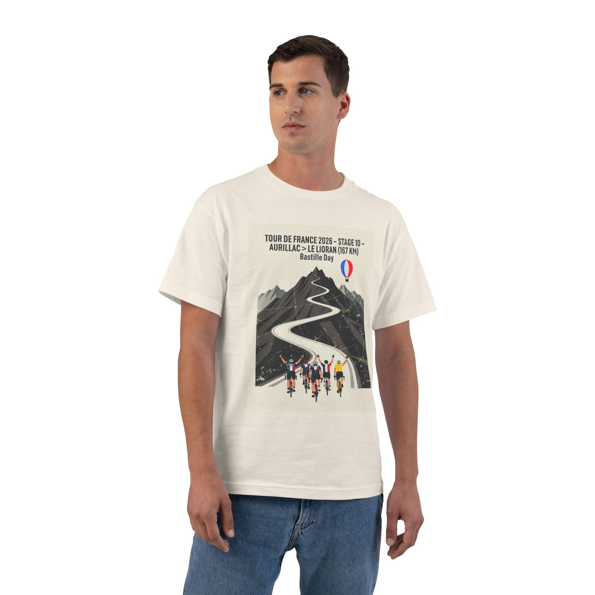 Tour de France 2026 Stage 10 Bastille Day Tee Aurillac > Le Lioran T-Shirt | Bauhaus Mountain Cycling