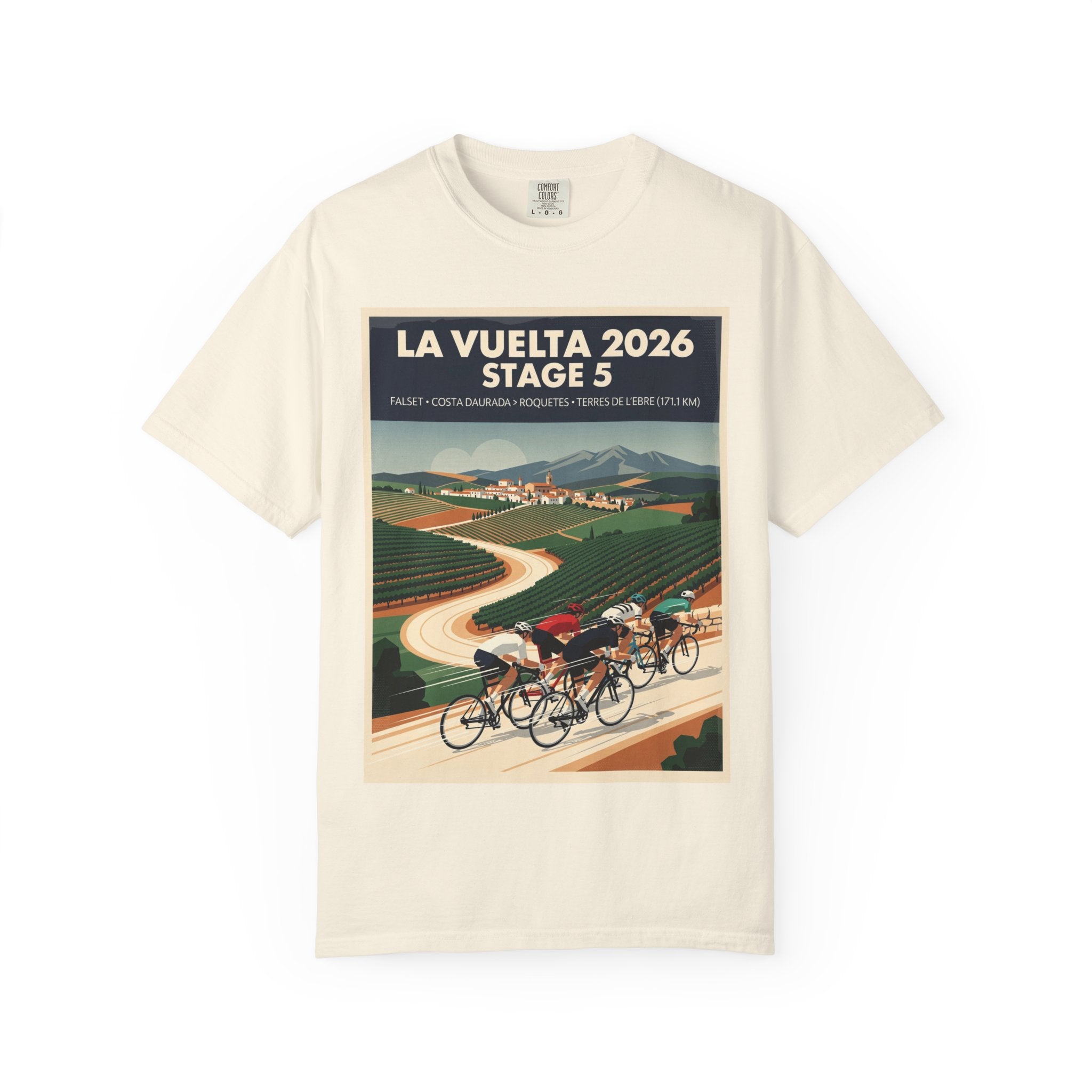 2026 Vuelta a España Stage 5 Cycling T-Shirt | Falset to Roquetes 171.1km | Graphic Tee
