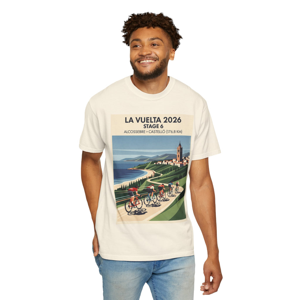 2026 Vuelta a España Stage 6 Cycling T-Shirt | Alcossebre to Castelló 176.8km | Graphic Tee