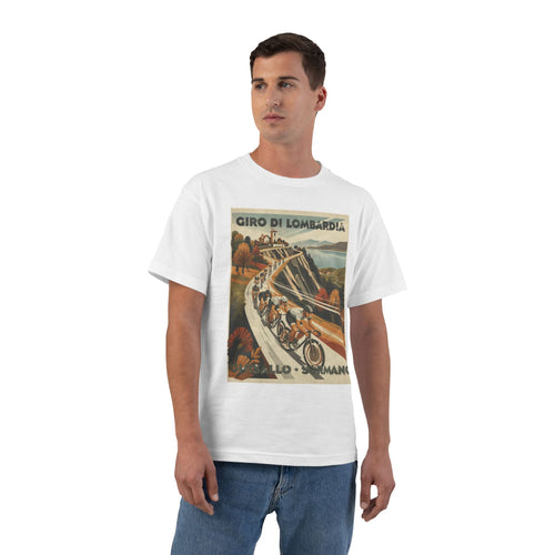 Il Lombardia Cycling Poster Giro di Lombardia T-Shirt | Futurist Italian Bike Art
