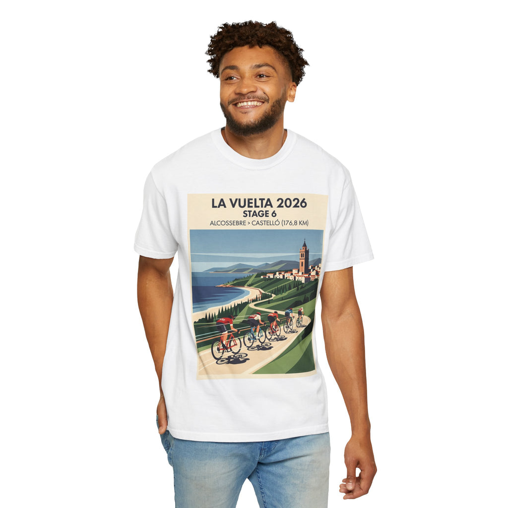 2026 Vuelta a España Stage 6 Cycling T-Shirt | Alcossebre to Castelló 176.8km | Graphic Tee