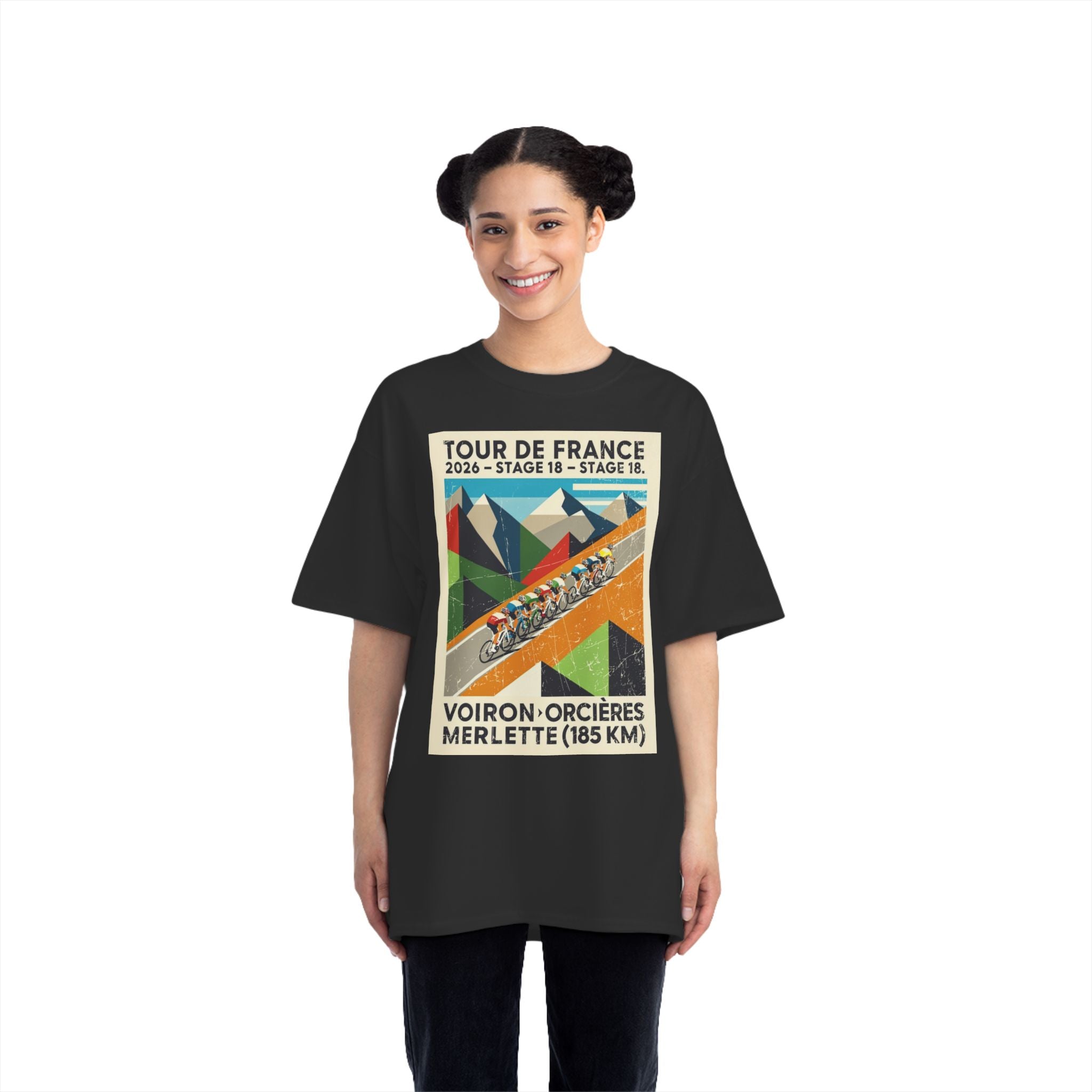 Tour de France 2026 Stage 18 Voiron > Orcières-Merlette T-Shirt | Cycling Summit Route
