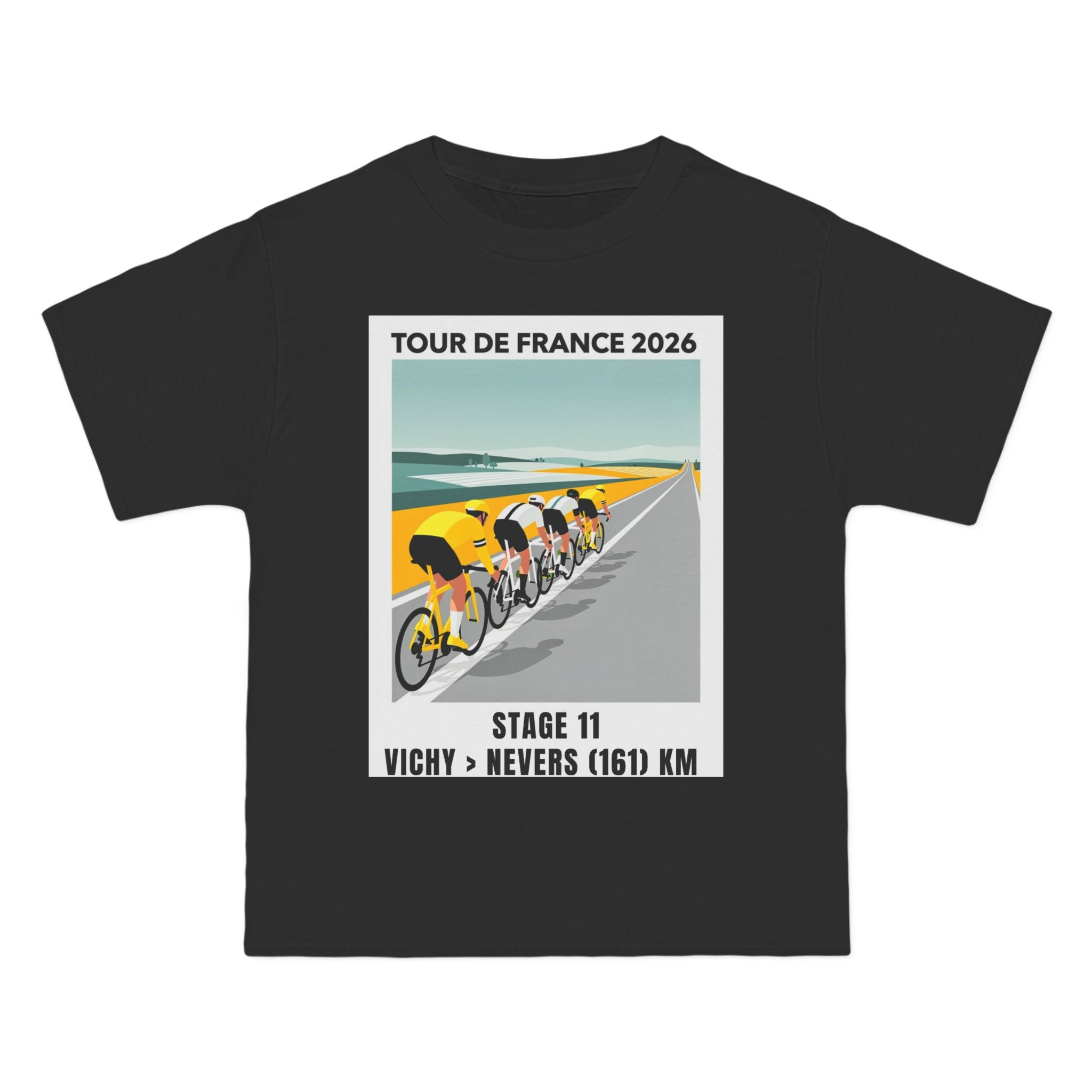 Tour de France 2026 Stage 11 Vichy to Nevers T-Shirt | Cycling Peloton Vector Art