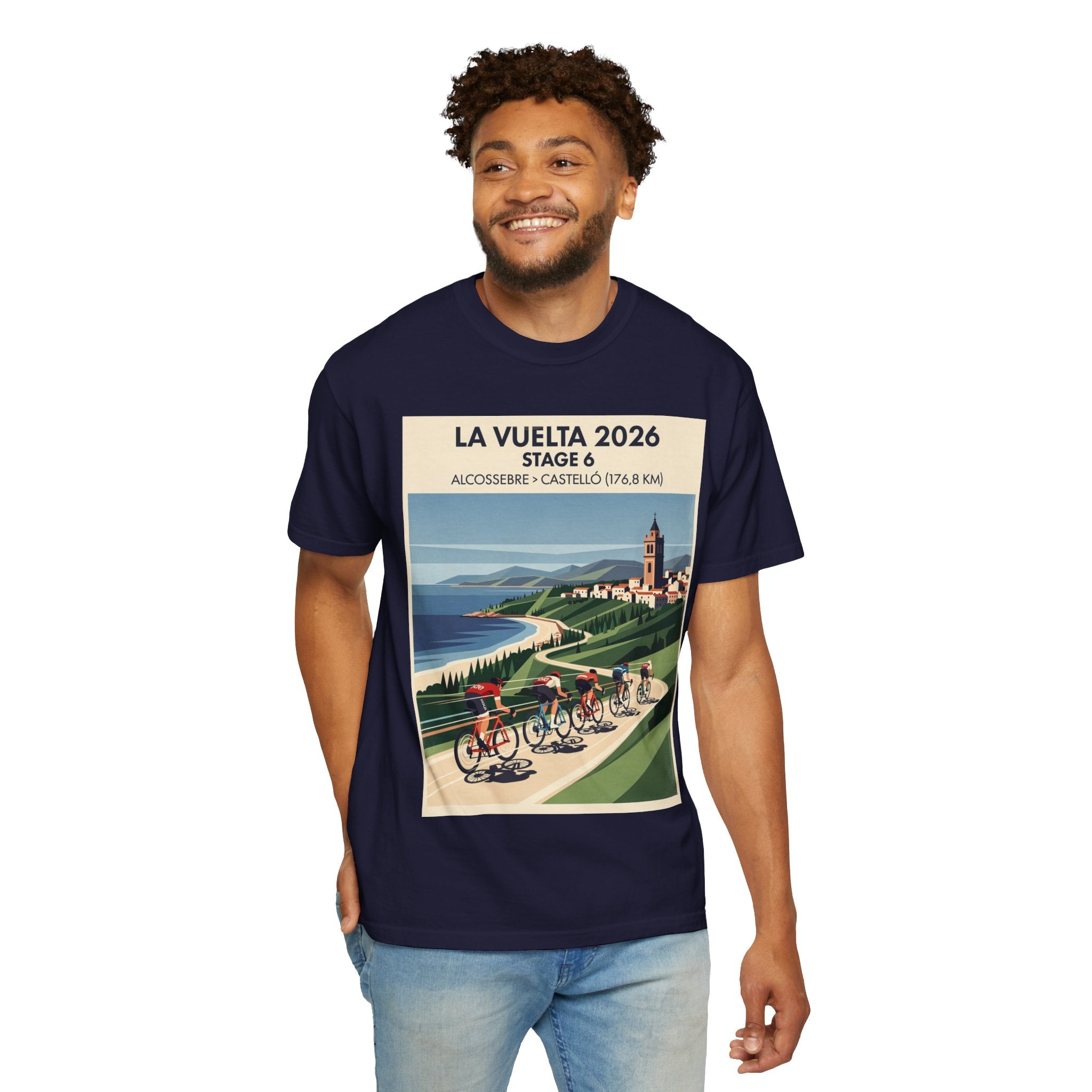 2026 Vuelta a España Stage 6 Cycling T-Shirt | Alcossebre to Castelló 176.8km | Graphic Tee