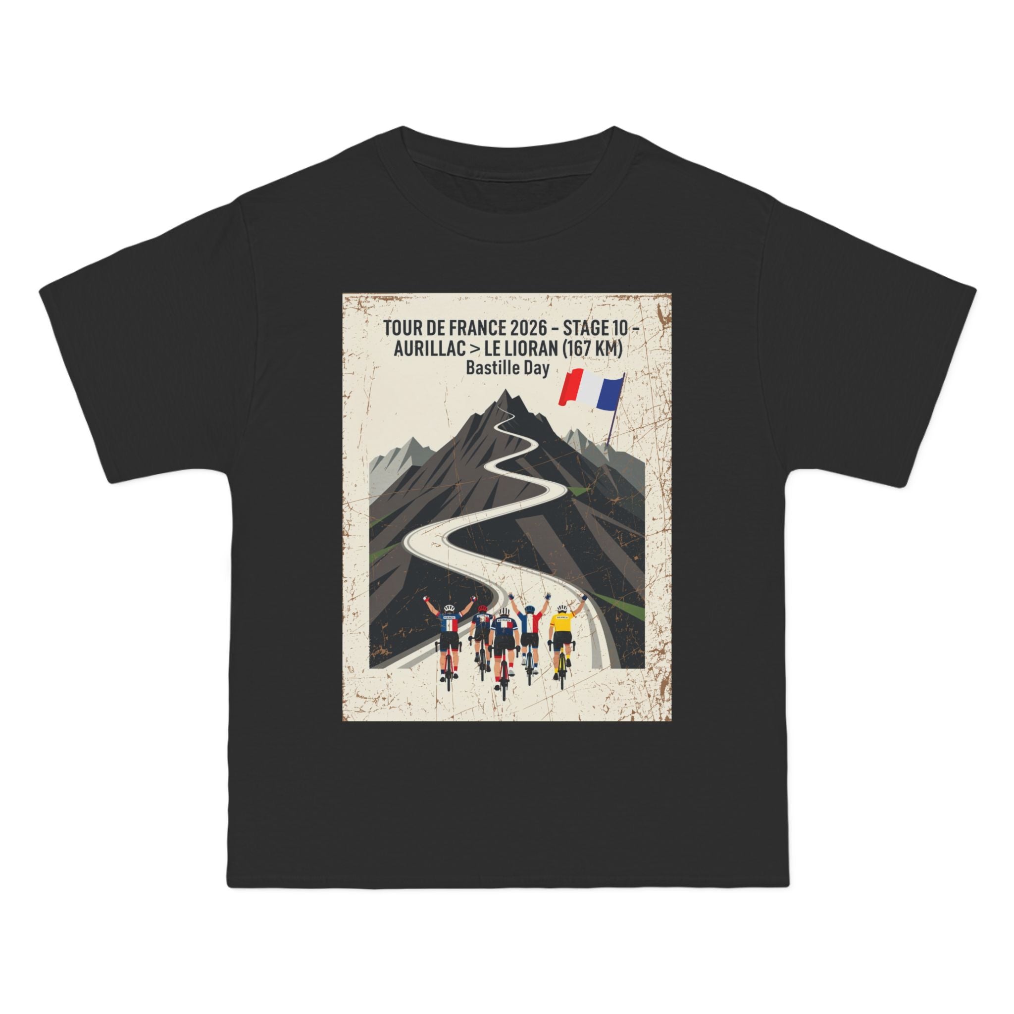 Tour de France 2026 Stage 10 Bastille Day Aurillac > Le Lioran T-Shirt | Bauhaus Mountain Cycling