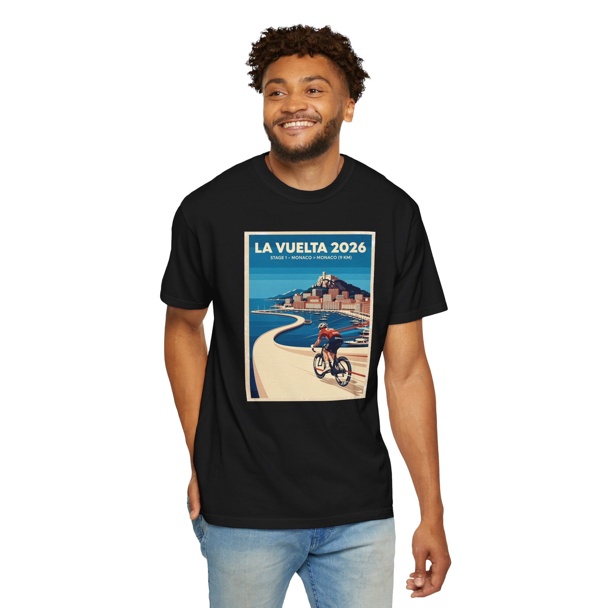 2026 Vuelta a España Stage 1 Cycling T-Shirt | Monaco to Monaco 9km | Graphic Tee