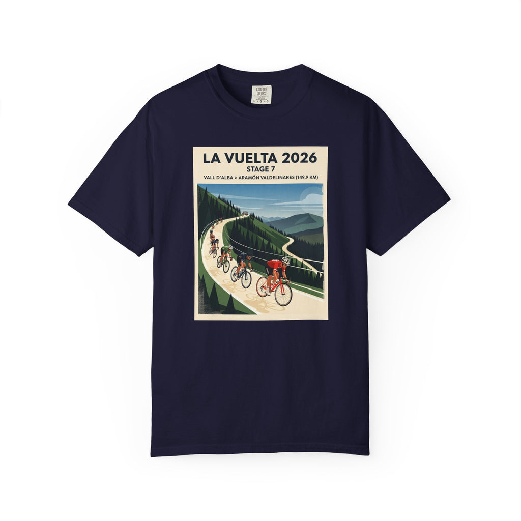 2026 Vuelta a España Stage 7 Cycling T-Shirt | Vall d'Alba to Valdelinares 149.9km | Graphic Tee