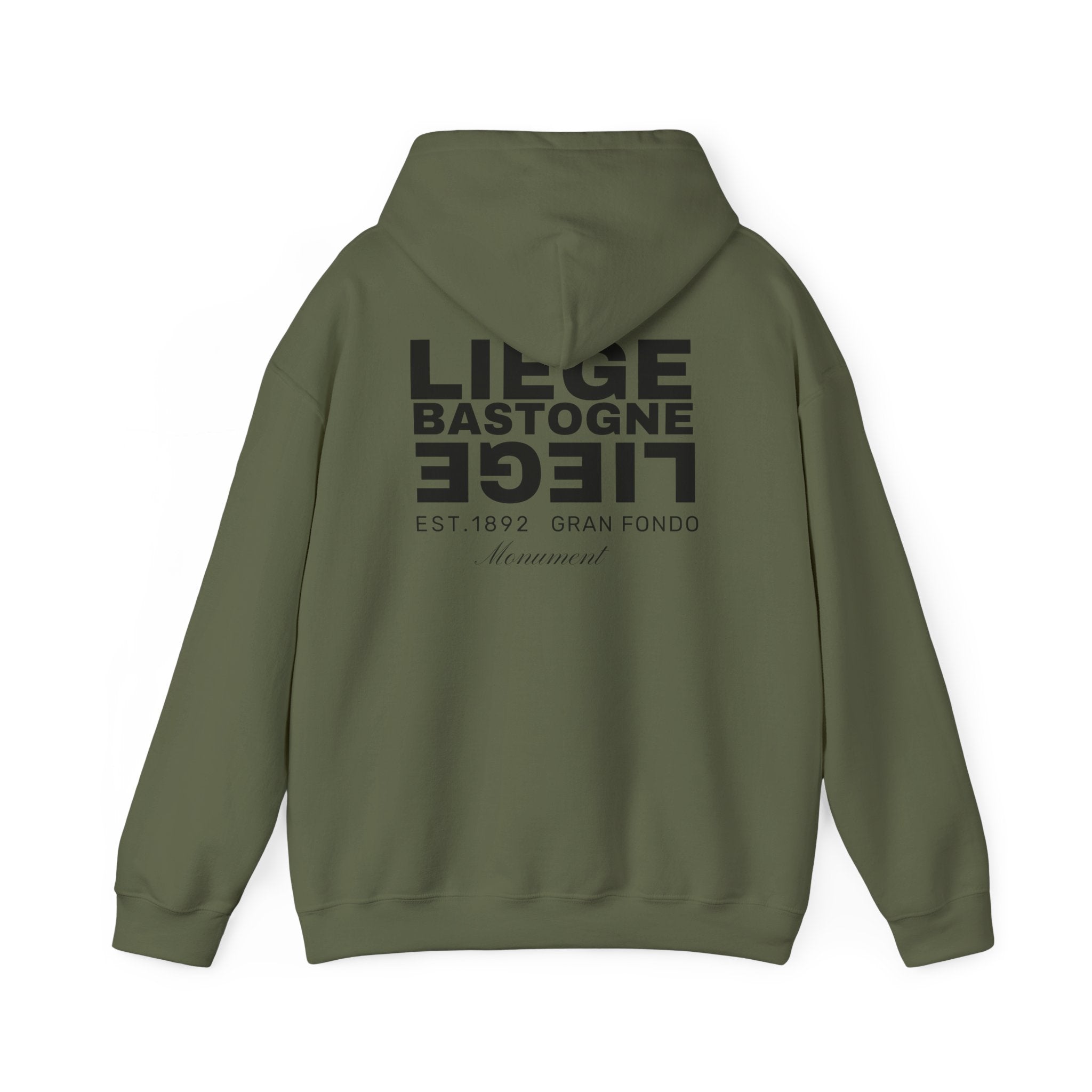 Liege Bastogne Liege Monument Bike race since 1892  Vintage Cycling Fan Logo Hoodie | Retro Cycling Sweatshirt