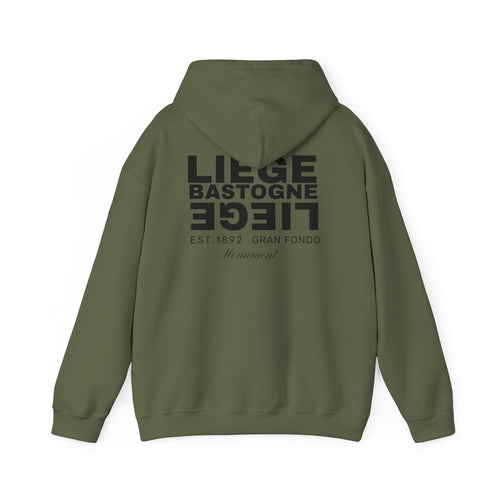 Liege Bastogne Liege Monument Bike race since 1892  Vintage Cycling Fan Logo Hoodie | Retro Cycling Sweatshirt