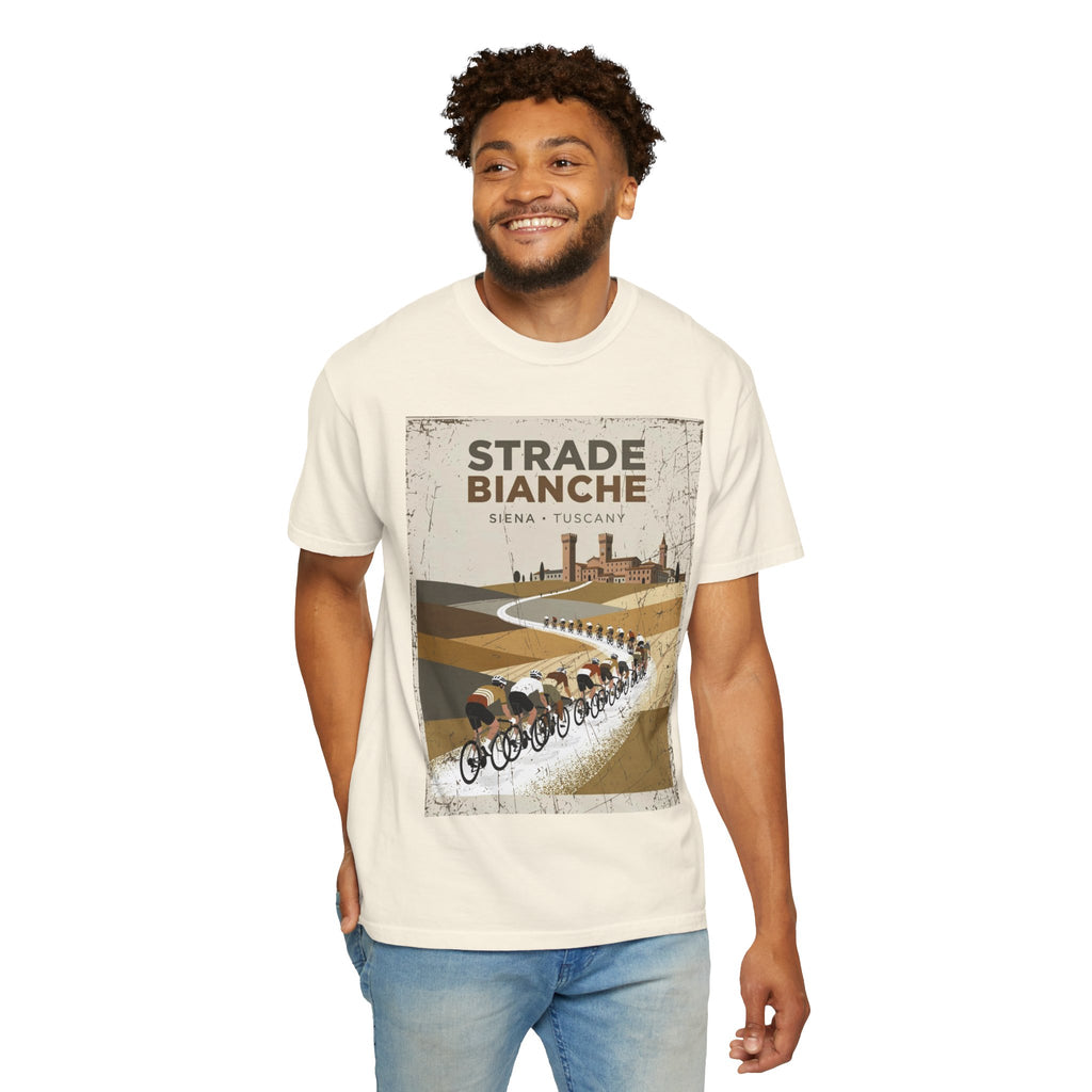 Strade Bianche Cycling Tee | Siena Tuscany Gravel Road Bike Shirt