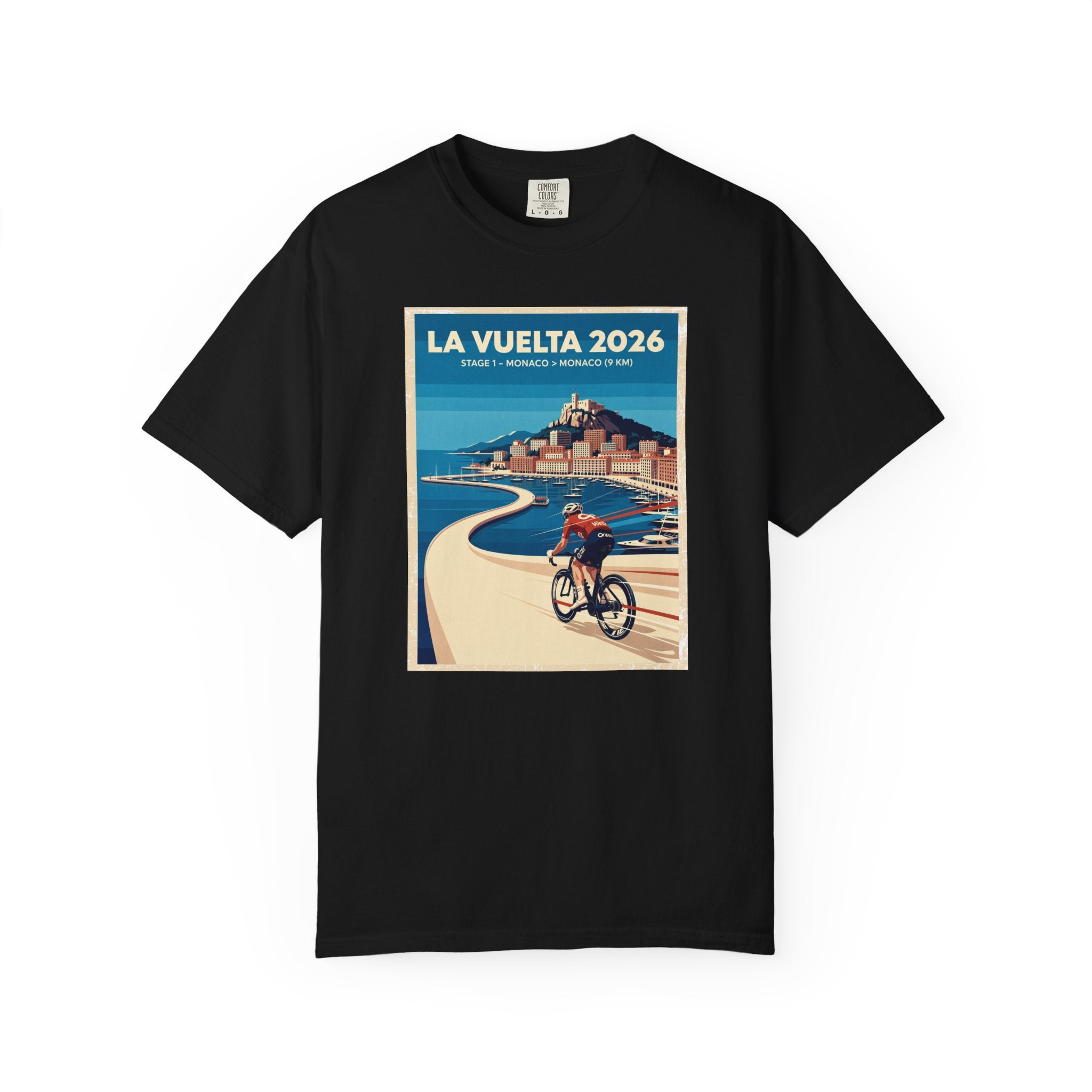 2026 Vuelta a España Stage 1 Cycling T-Shirt | Monaco to Monaco 9km | Graphic Tee