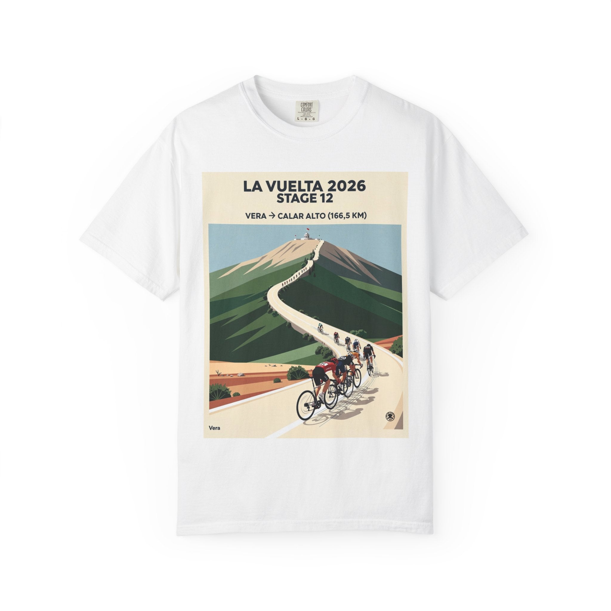Camiseta de Ciclismo Etapa 12 Vuelta a España 2026 | Vera a Calar Alto 166.5km | Camiseta Gráfica