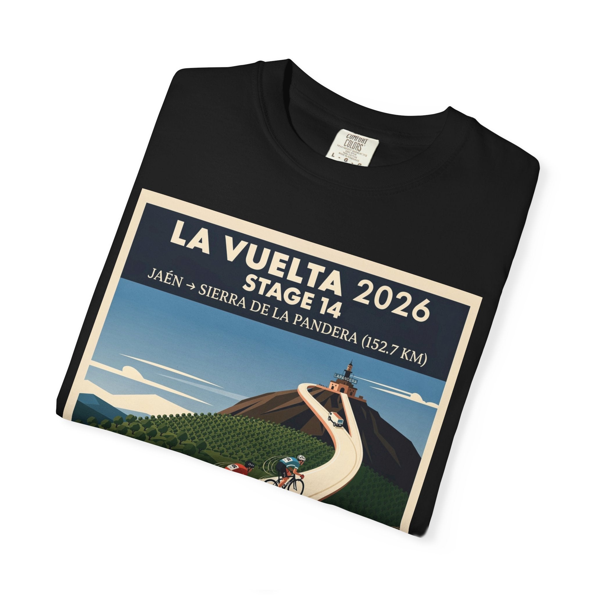 2026 Vuelta a España Stage 14 Cycling T-Shirt | Jaén to Sierra de La Pandera 152.7km | Graphic Tee