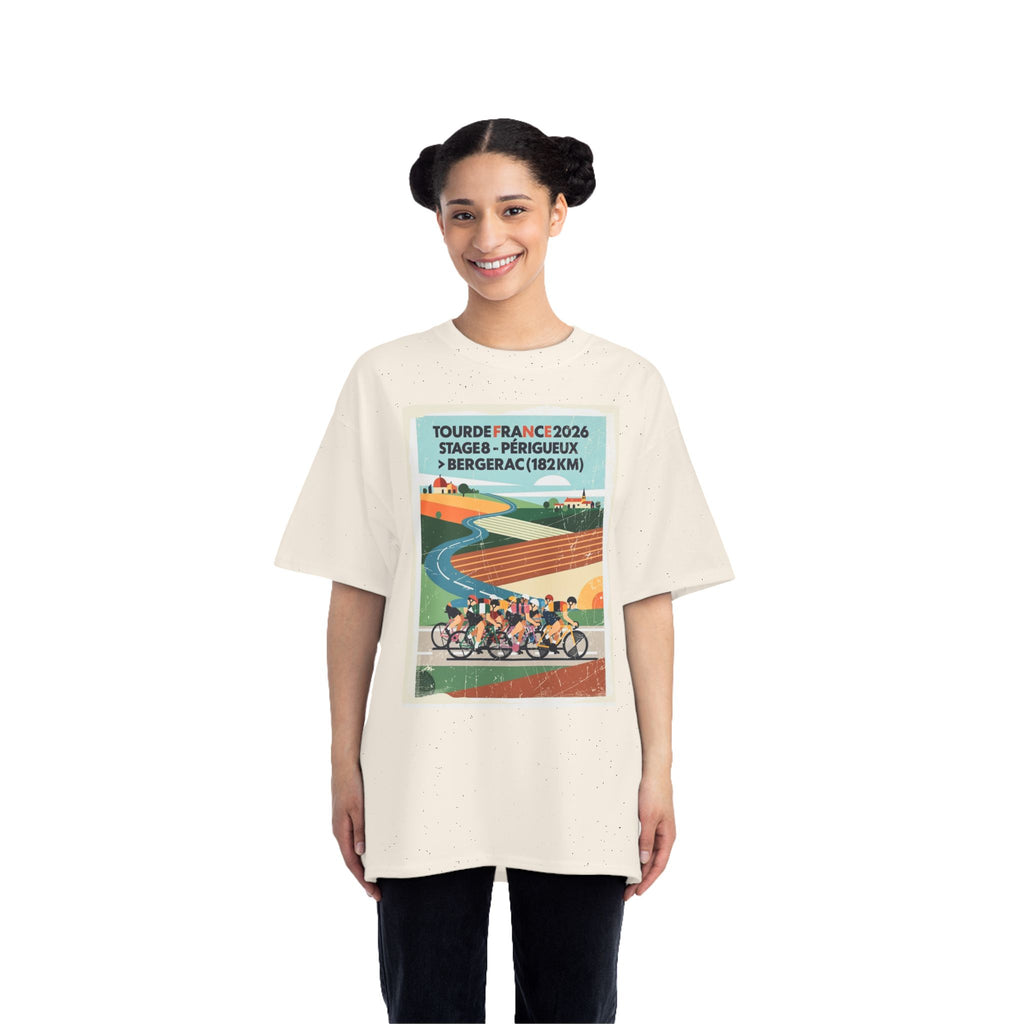Tour de France 2026 Stage 8 Périgueux > Bergerac T-Shirt | Cycling Bauhaus Poster
