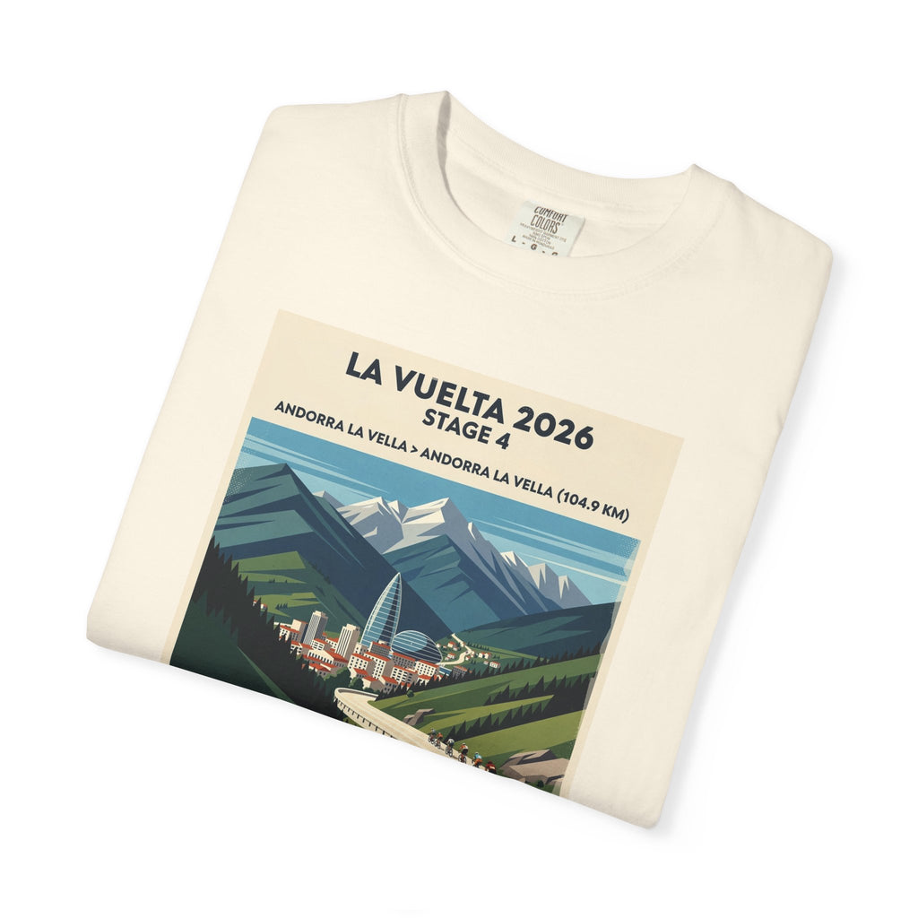 2026 Vuelta a España Stage 4 Cycling T-Shirt | Andorra la Vella 104.9km | Graphic Tee