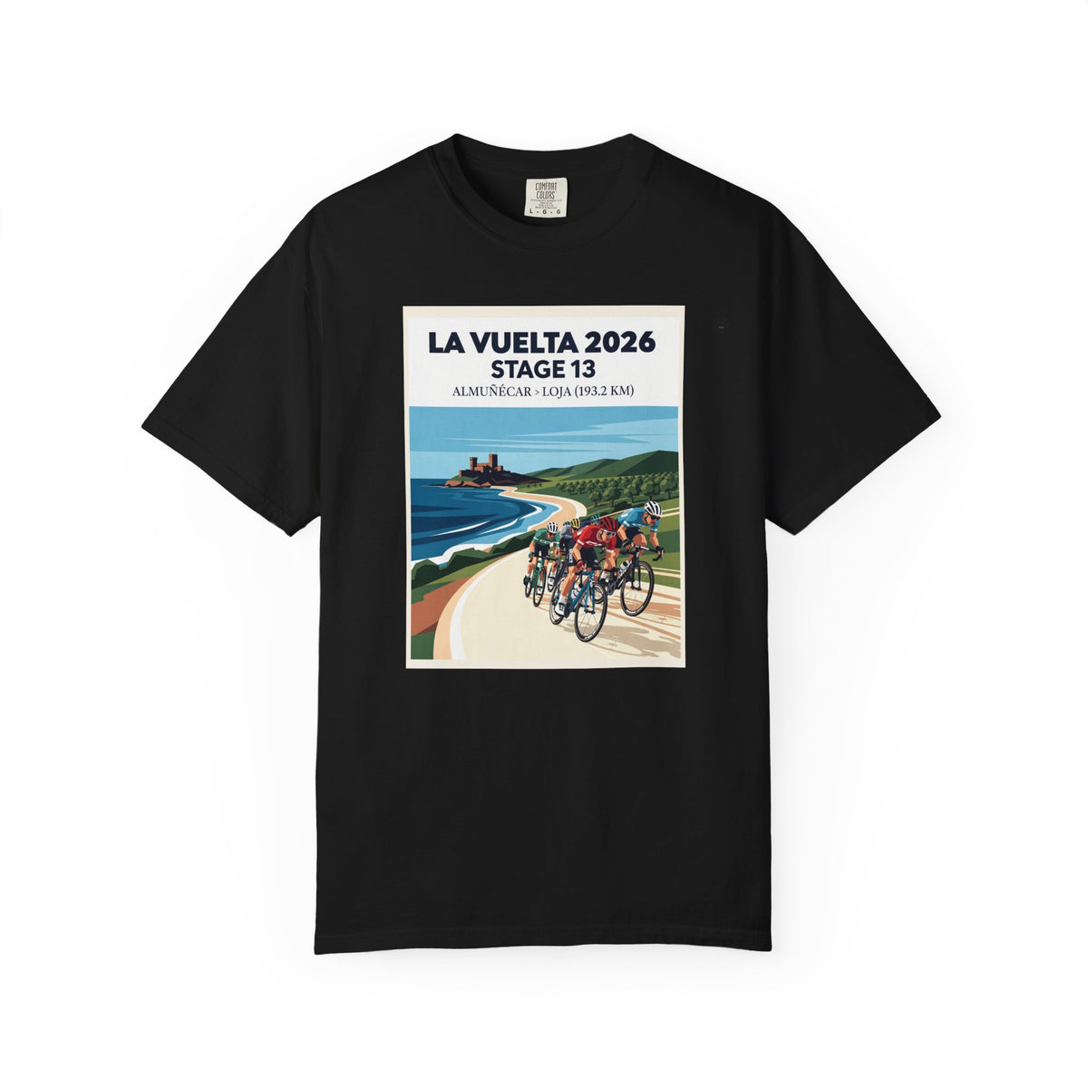 2026 Vuelta a España Stage 13 Cycling T-Shirt | Almuñécar to Loja 193.2km | Graphic Tee