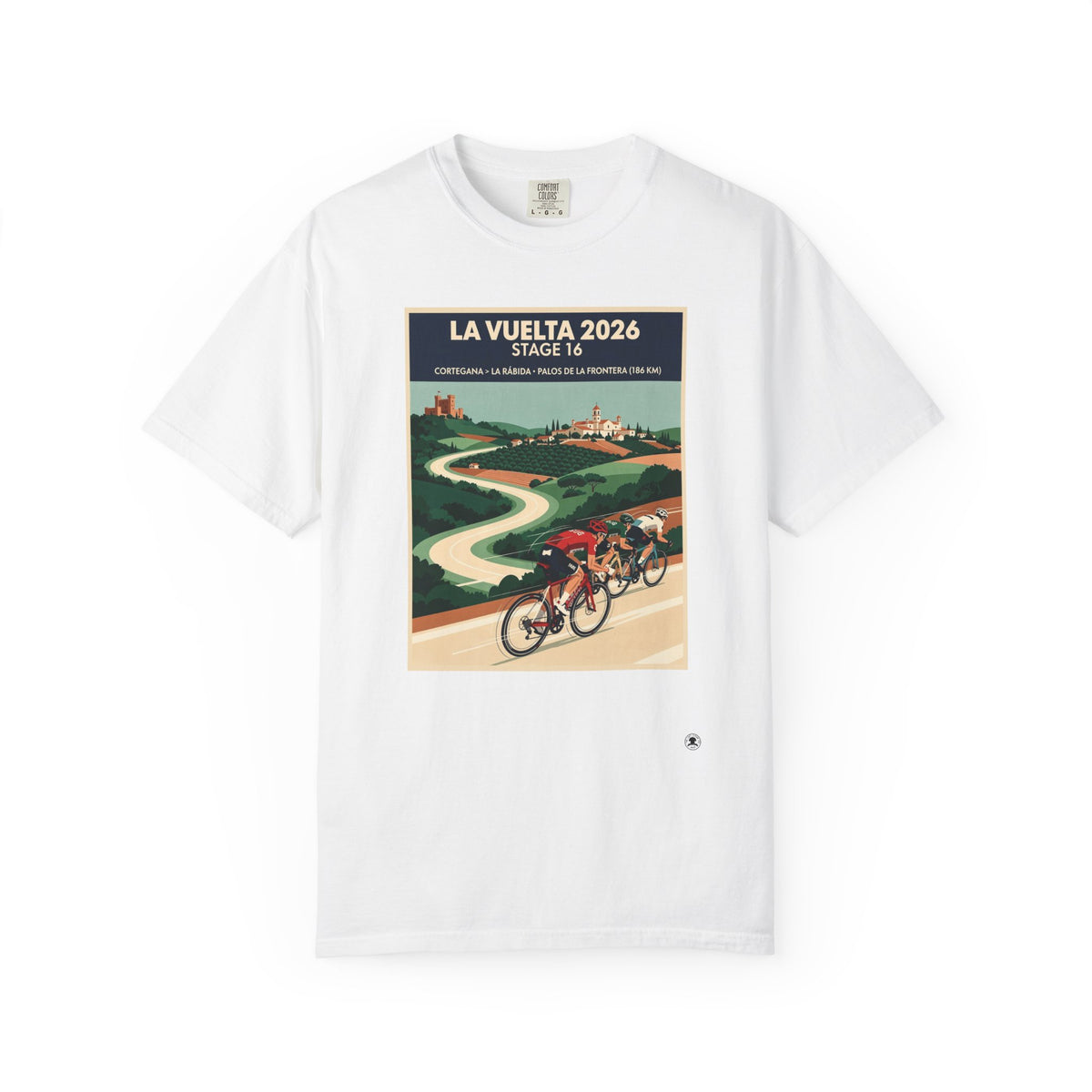 2026 Vuelta a España Stage 16 Cycling T-Shirt | Cortegana to Palos de la Frontera 186km | Graphic Tee