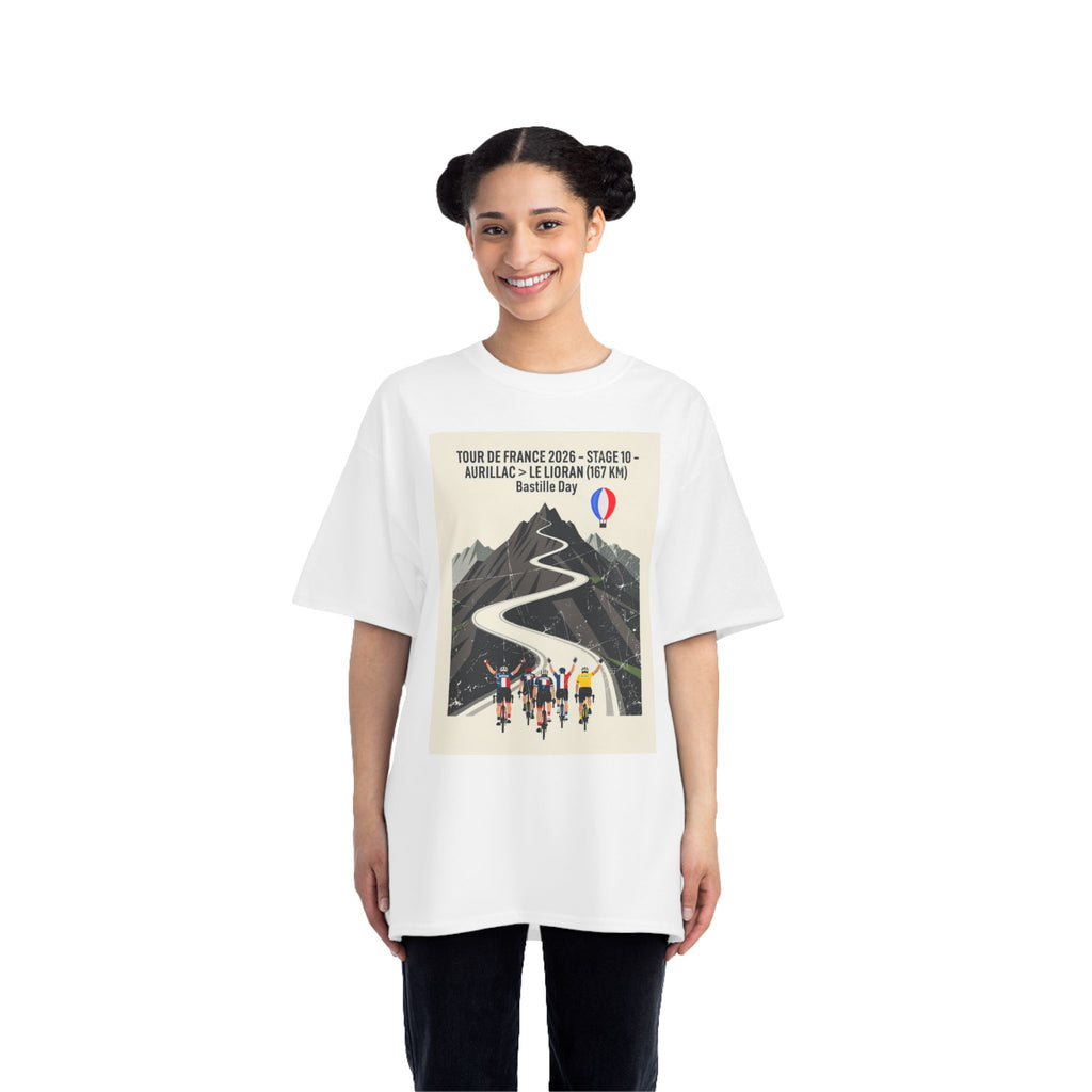 Tour de France 2026 Stage 10 Bastille Day Tee Aurillac > Le Lioran T-Shirt | Bauhaus Mountain Cycling