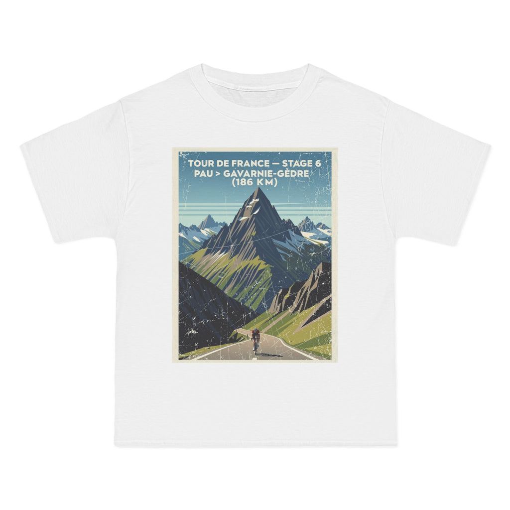 Tour de France 2026 Stage 6 Pau > Gavarnie-Gèdre T-Shirt | Mountain Poster, Solo Climber