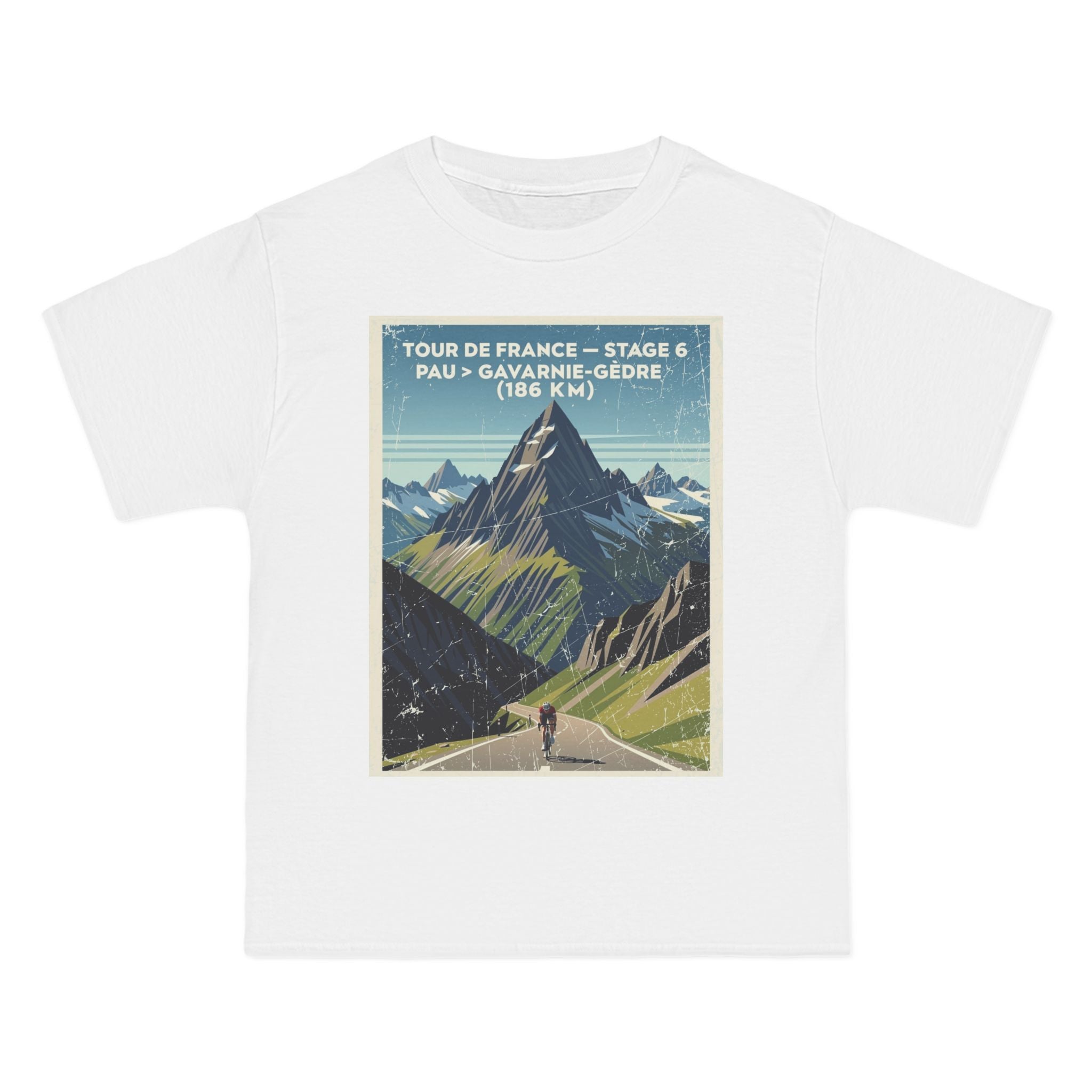 Tour de France 2026 Stage 6 Pau > Gavarnie-Gèdre T-Shirt | Mountain Poster, Solo Climber