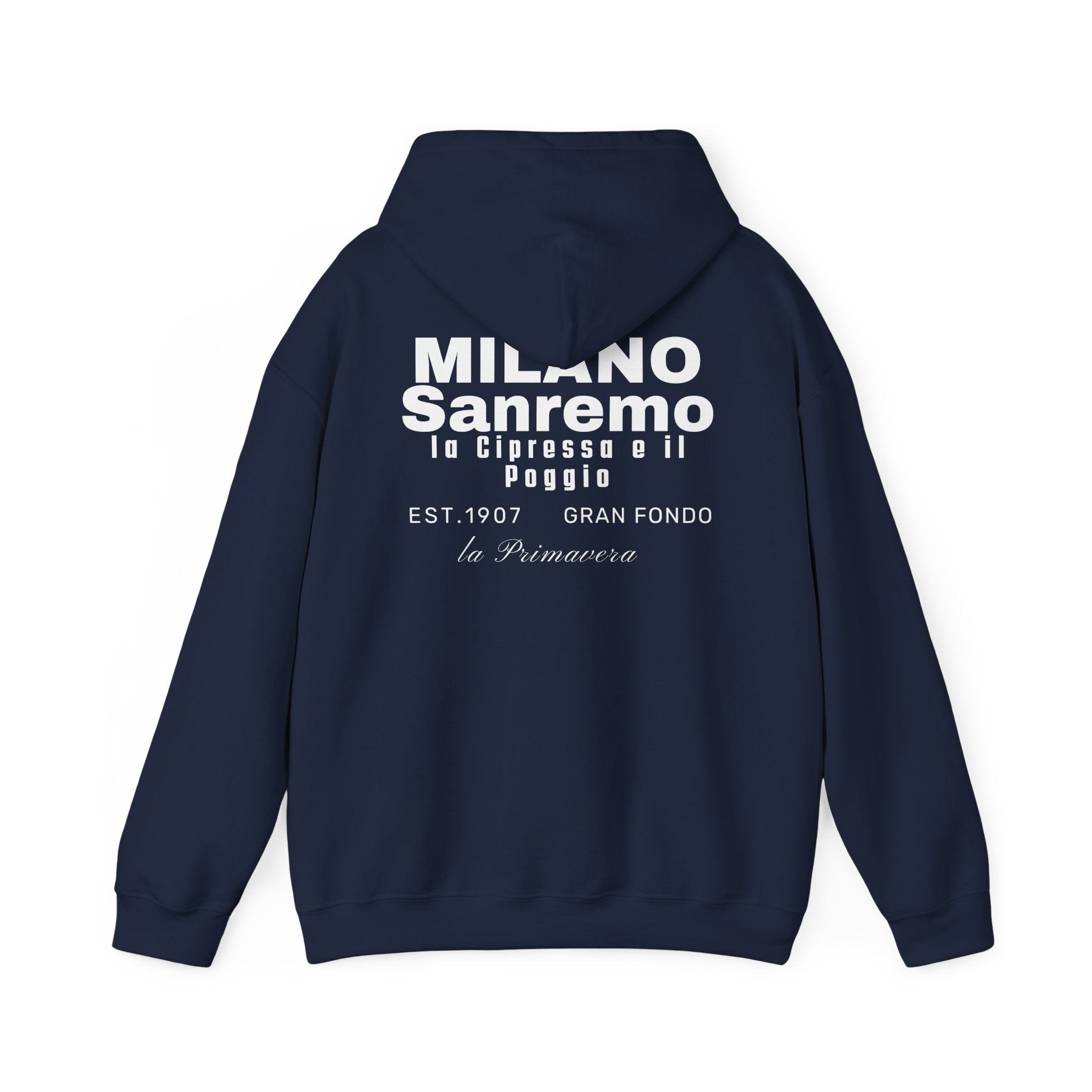 Milano Sanremo Classic Monument Bike Race Hoodie | Vintage Italian Cycling Streetwear