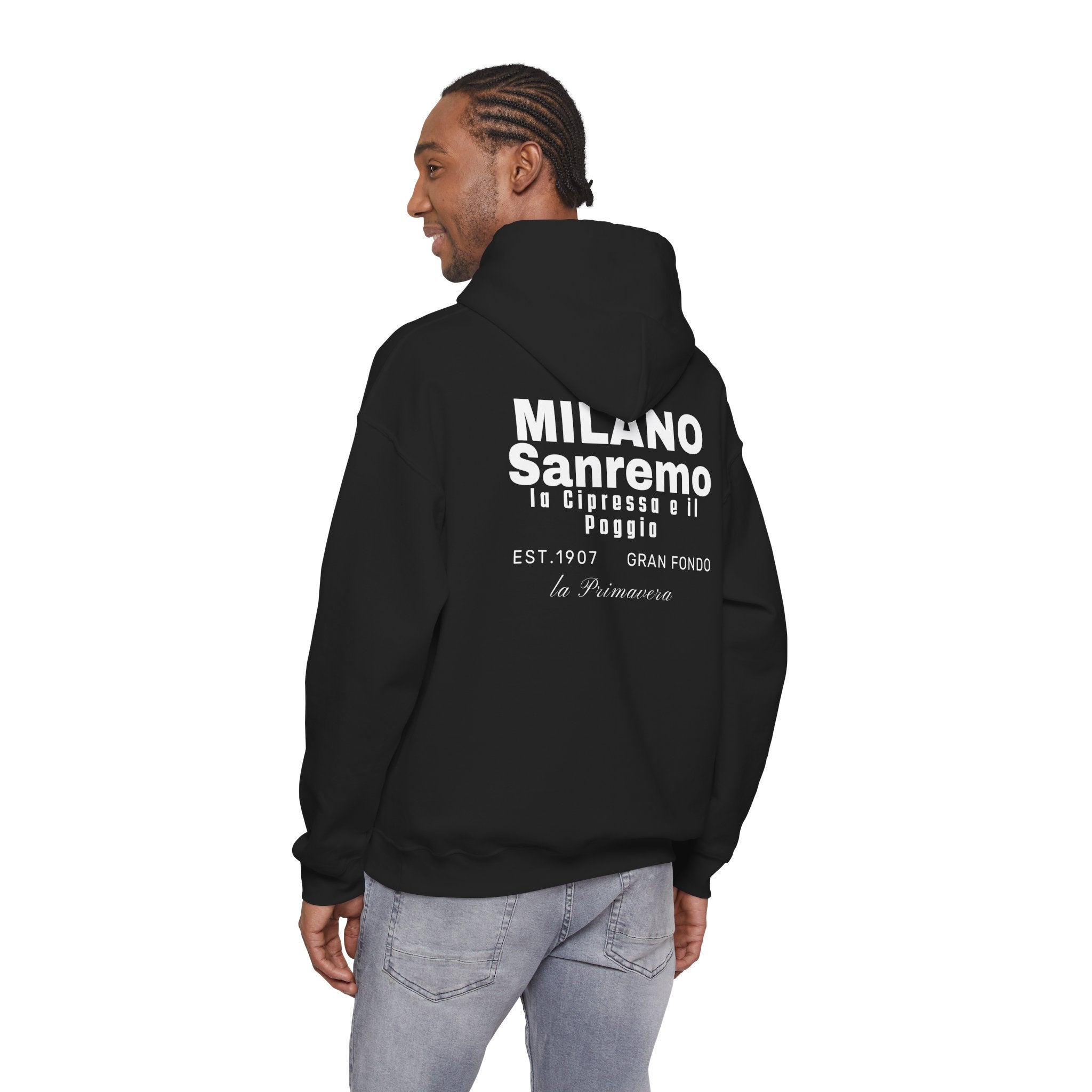 Milano Sanremo Classic Monument Bike Race Hoodie | Vintage Italian Cycling Streetwear