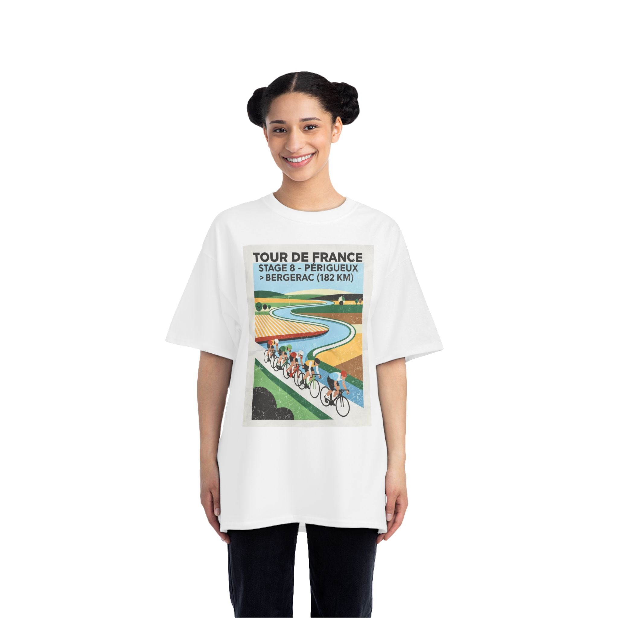 Tour de France 2026 Stage 8 Périgueux > Bergerac T-Shirt | Cycling Poster Art