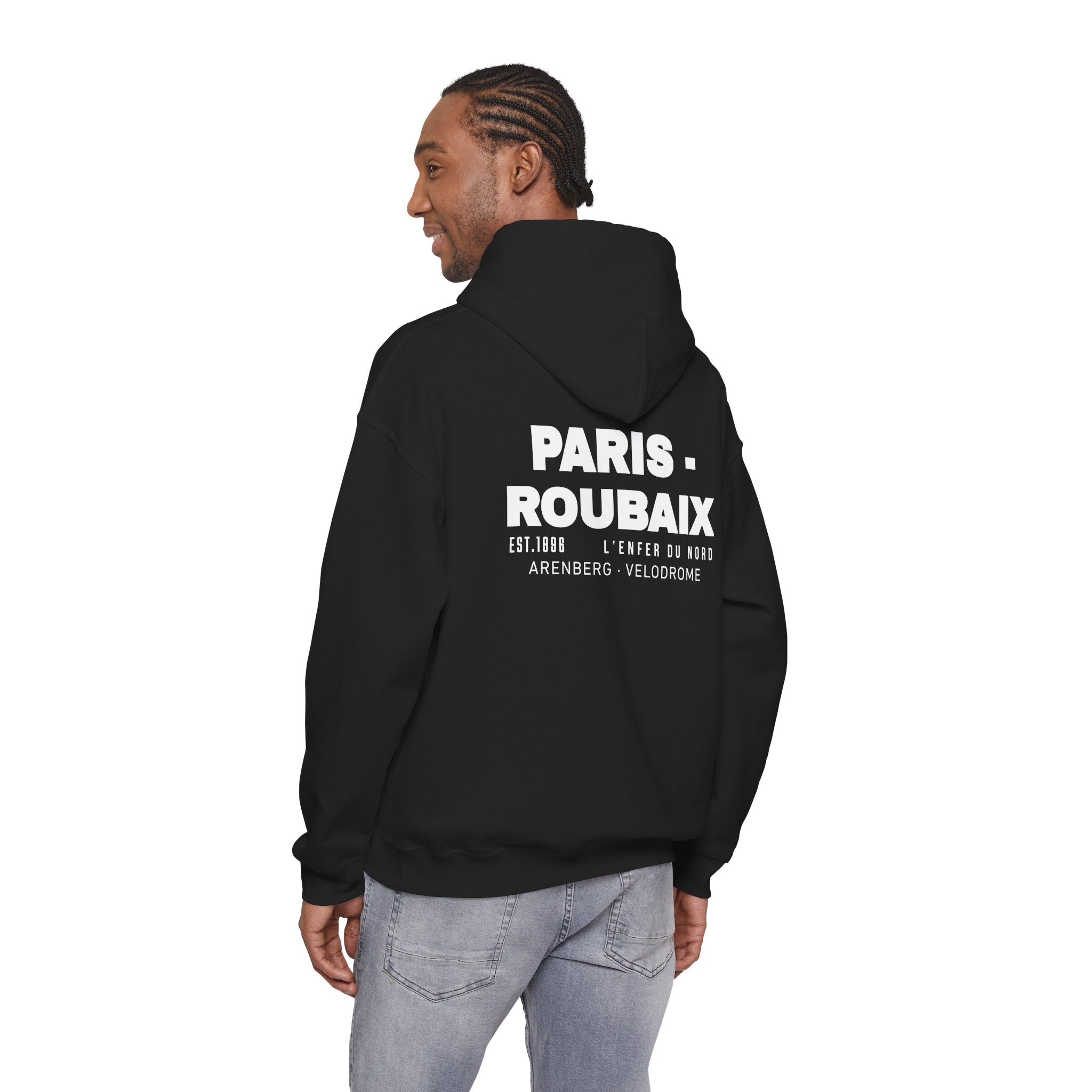 Paris Roubaix Vintage Cycling Fan Logo Hoodie | Retro Cycling Sweatshirt
