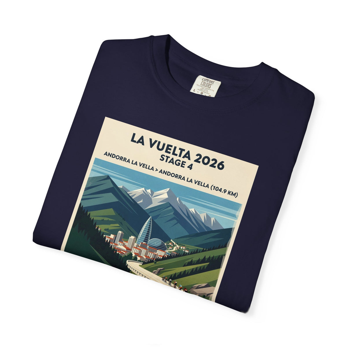 2026 Vuelta a España Stage 4 Cycling T-Shirt | Andorra la Vella 104.9km | Graphic Tee