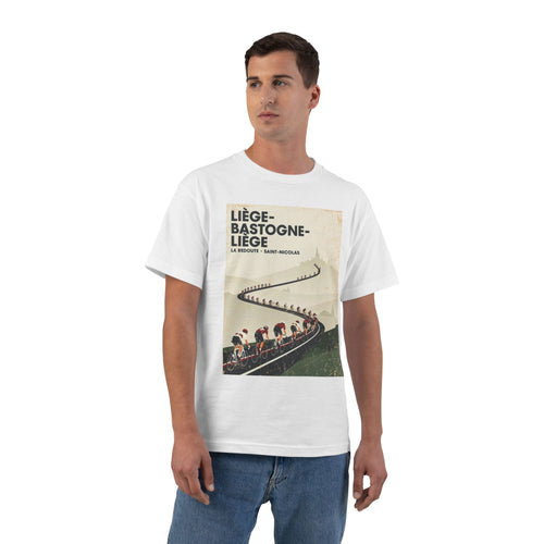 Liège Bastogne Liège Cycling Tee | Bauhaus Vector Race Design