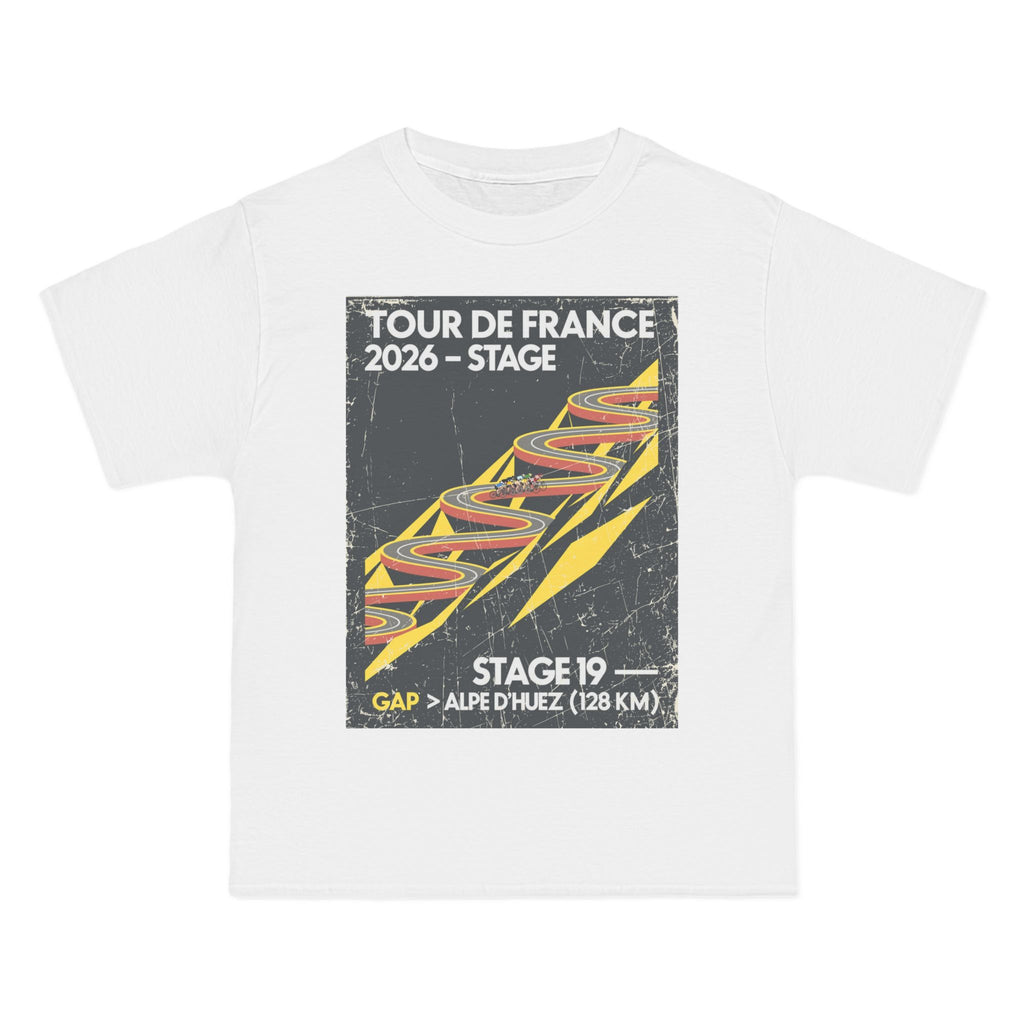 Tour de France 2026 Stage 19 Gap > Alpe d Huez T-Shirt | Bauhaus Mountain Cycling Poster