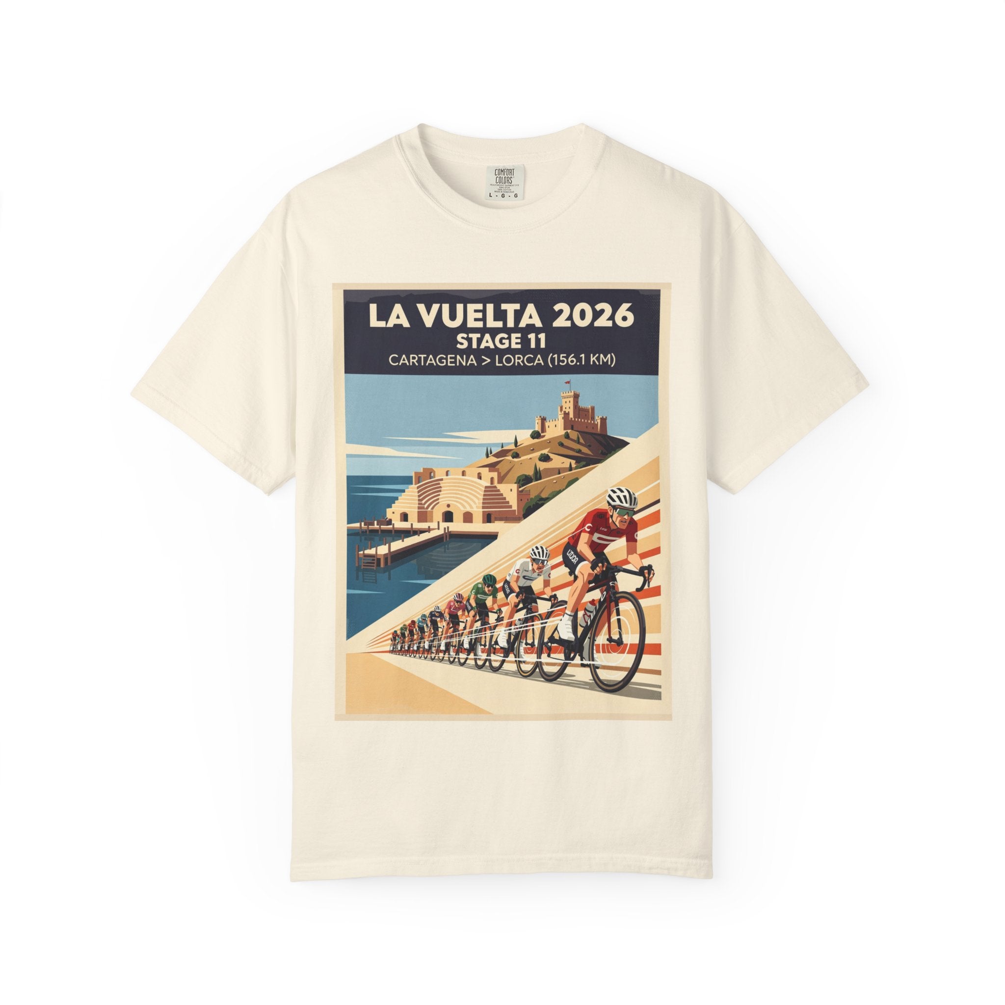 2026 Vuelta a España Stage 11 Cycling T-Shirt | Cartagena to Lorca 156.1km | Graphic Tee