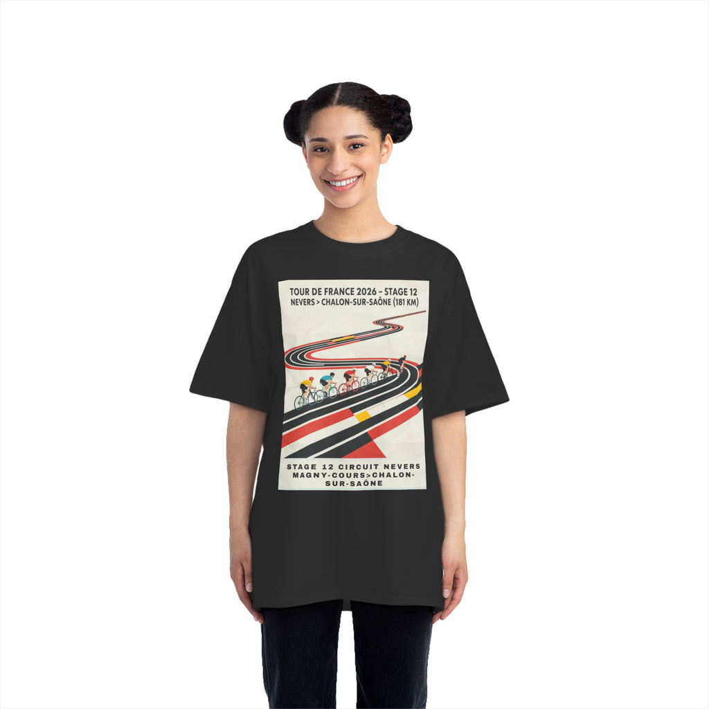 Tour de France 2026 Stage 12 Nevers to Chalon-sur-Saône T-Shirt | Bauhaus Cycling Poster