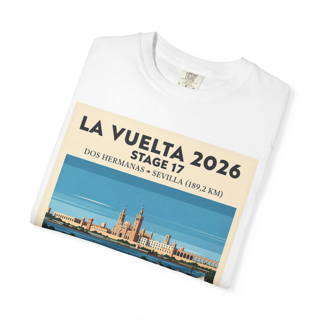 2026 Vuelta a España Stage 17 Cycling T-Shirt | Dos Hermanas to Sevilla 189.2km | Graphic Tee
