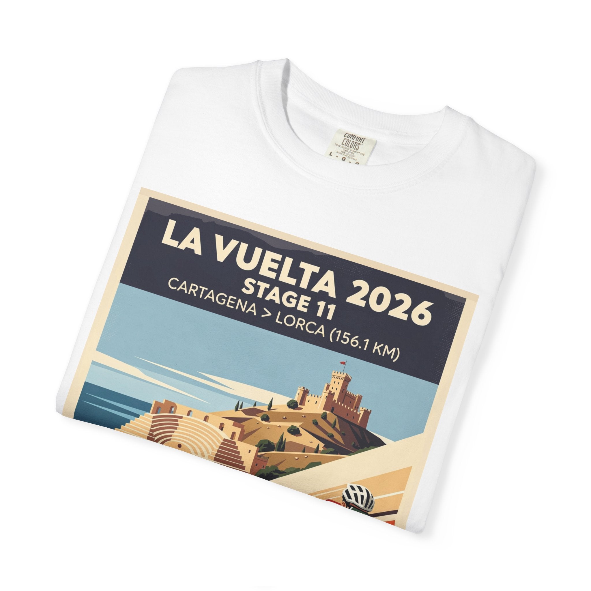2026 Vuelta a España Stage 11 Cycling T-Shirt | Cartagena to Lorca 156.1km | Graphic Tee