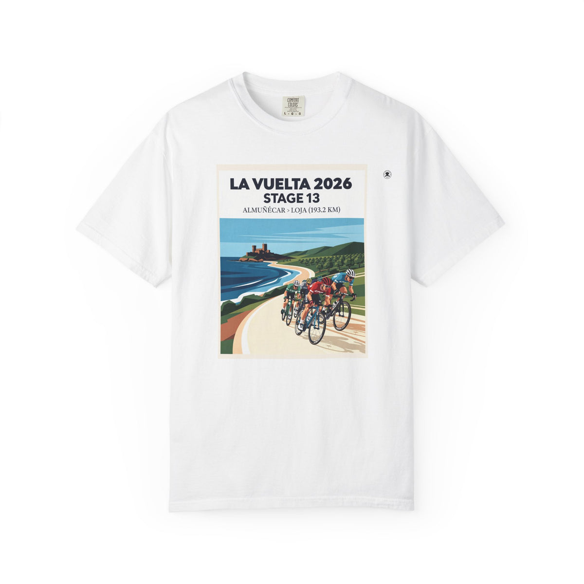2026 Vuelta a España Stage 13 Cycling T-Shirt | Almuñécar to Loja 193.2km | Graphic Tee