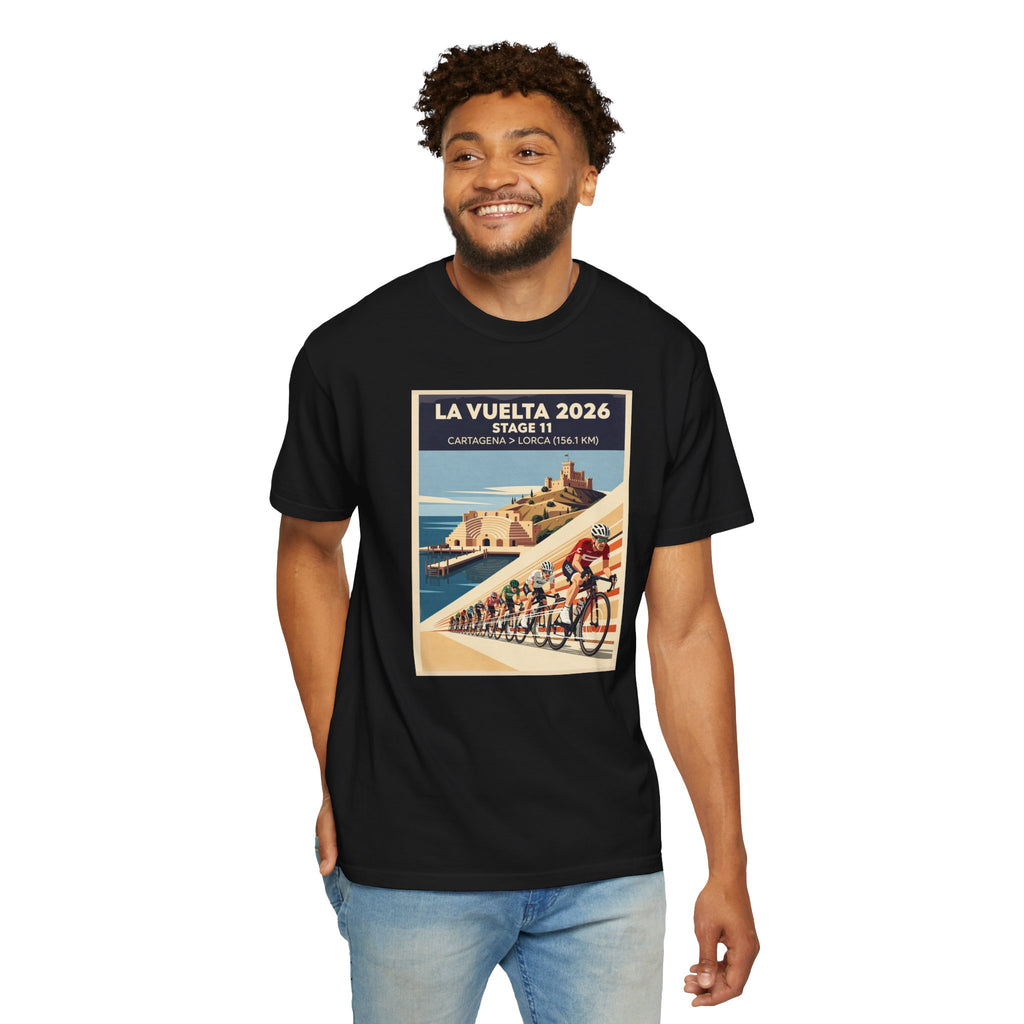 2026 Vuelta a España Stage 11 Cycling T-Shirt | Cartagena to Lorca 156.1km | Graphic Tee