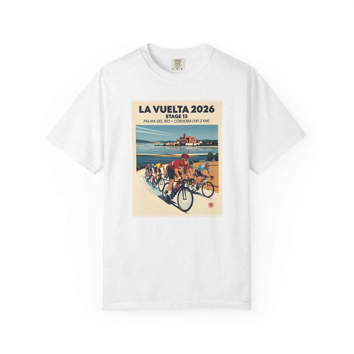 2026 Vuelta a España Stage 15 Cycling T-Shirt | Palma del Río to Córdoba 181.2km | Graphic Tee