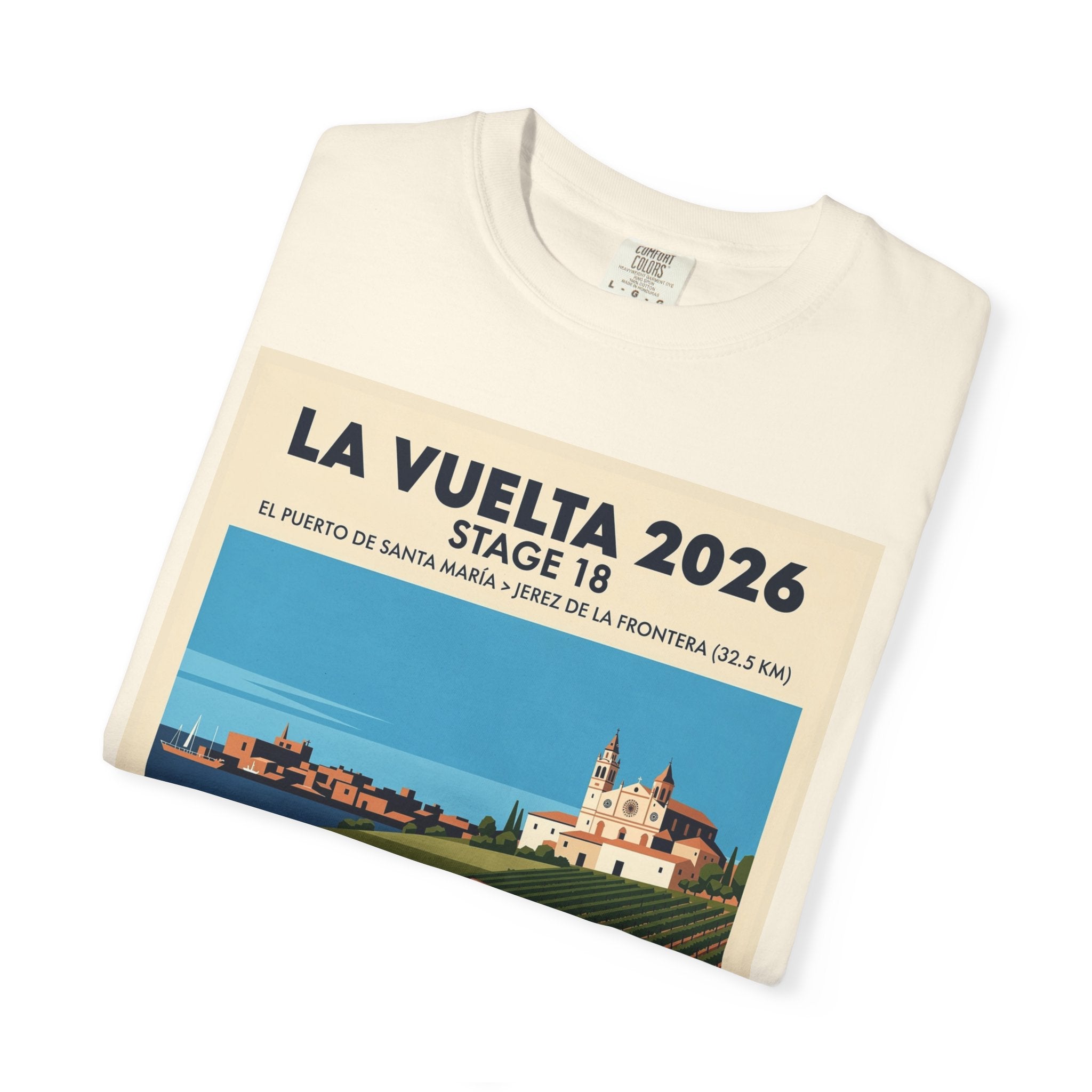 2026 Vuelta a España Stage 18 Cycling T-Shirt | El Puerto de Santa María to Jerez 32.5km | Graphic Tee